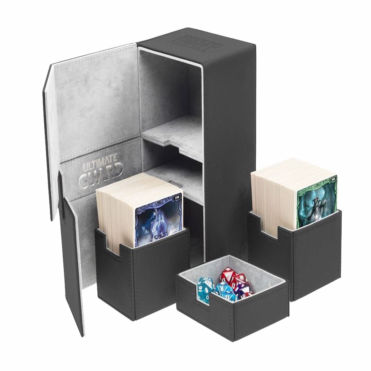 Ultimate Guard Twin Flip 'n' Tray 200+ Standard Size Black