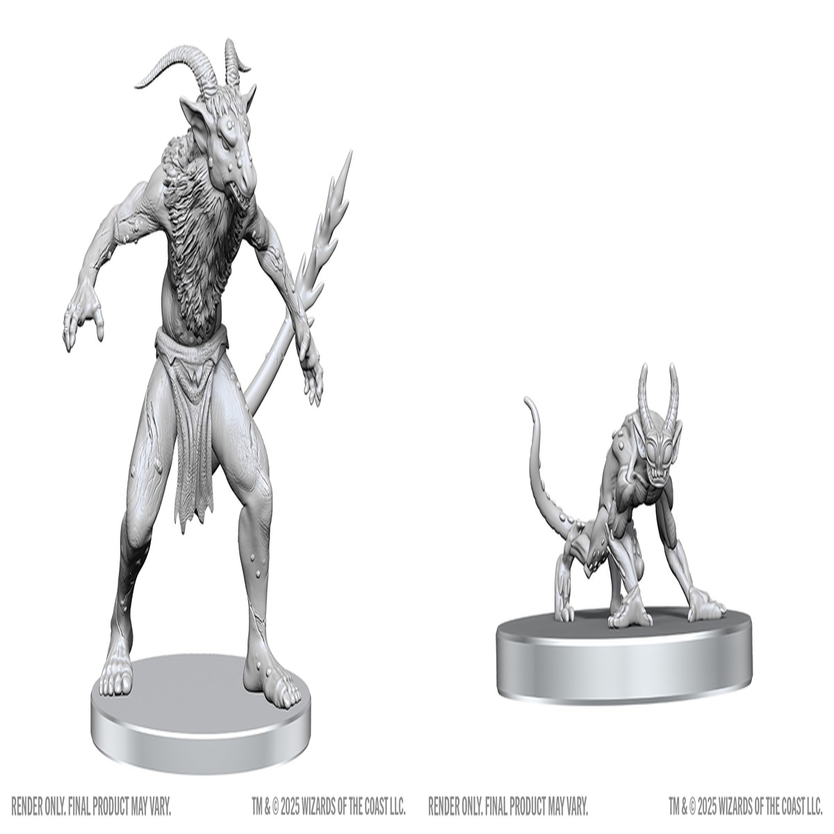 D&D: Nolzur`s Marvelous Unpainted Miniatures - W28 Bulezau & Quasit