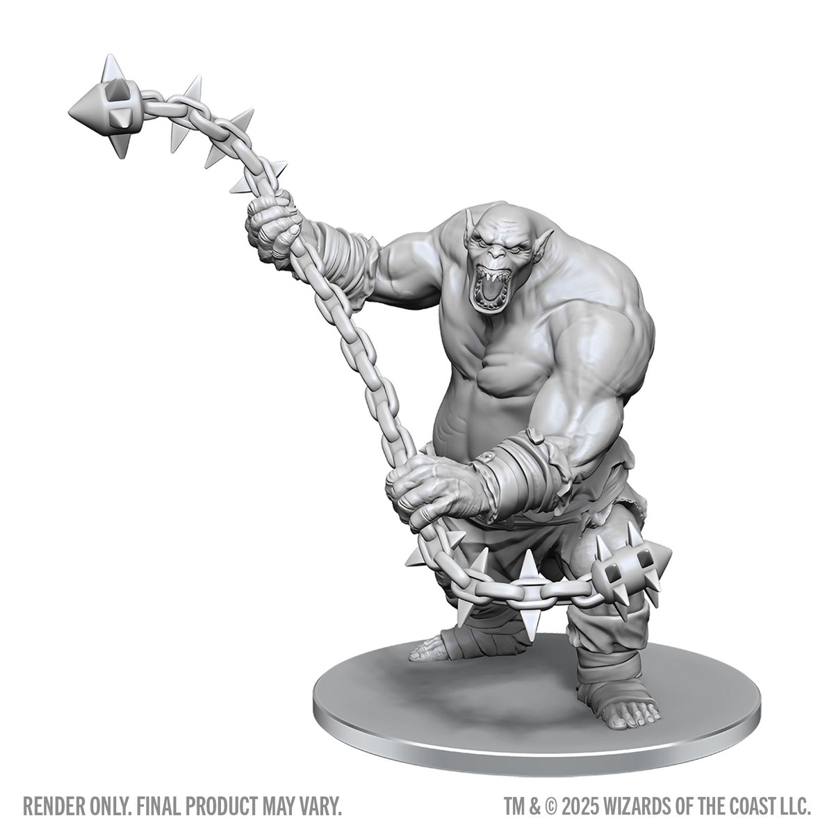 D&D: Nolzur`s Marvelous Unpainted Miniatures - W28 Ogre Chain Brute