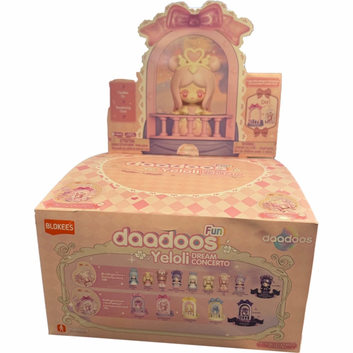 Yeloli Dadoos - Fun Collection - Dream Concerto Blokees Figures - 12 In 1 Blind Box Display