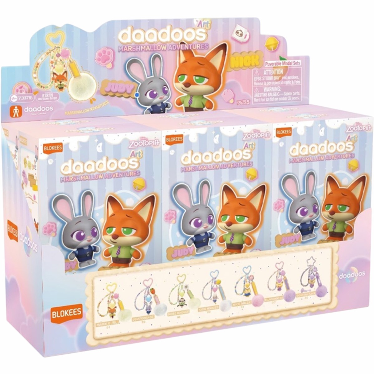 Zootopia - Art 01 - Marshmallow Adventures, 6 In 1 Blind Box Display