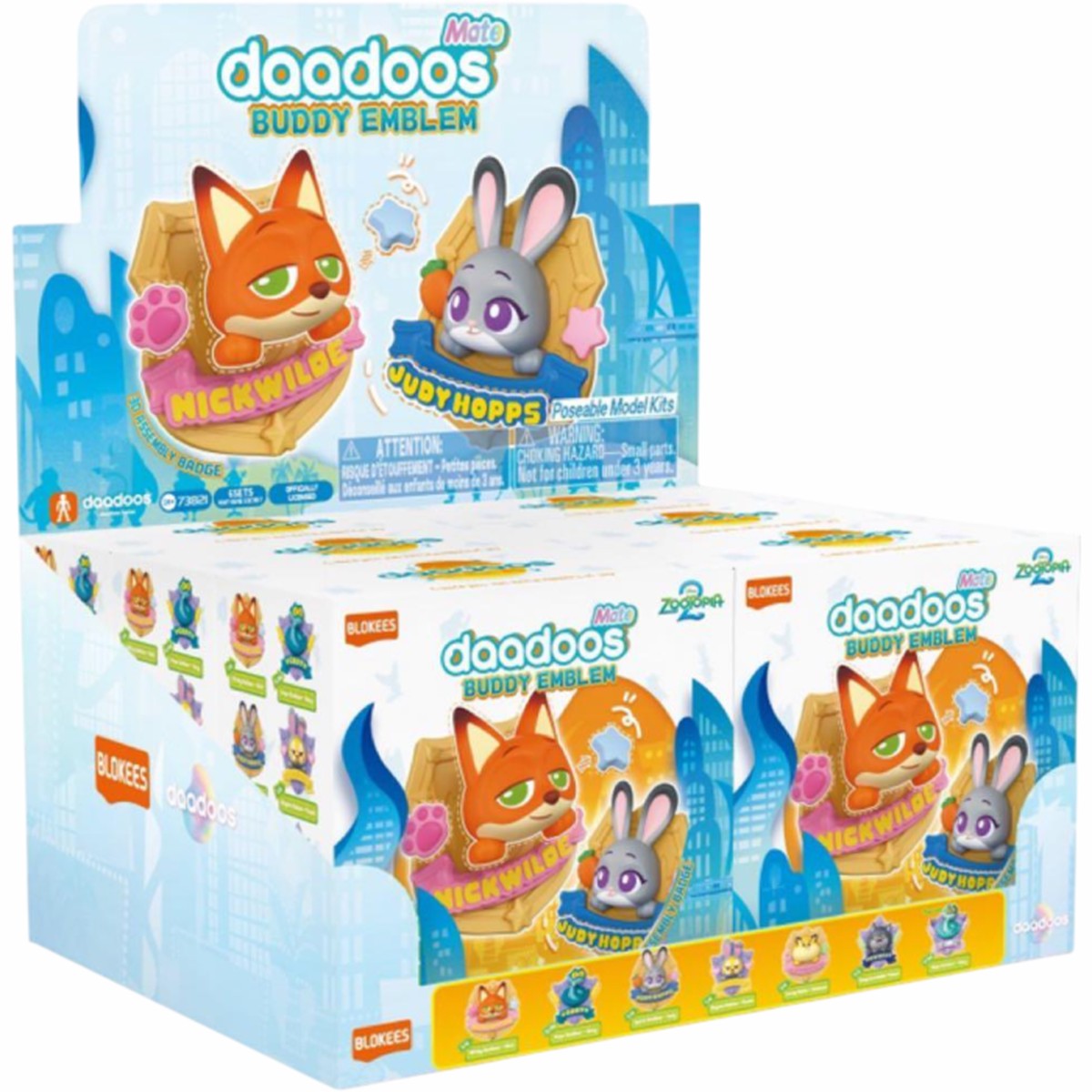 Zootopia - Mate01 Buddy Emblem, 6 in 1 Display Blind Box Display