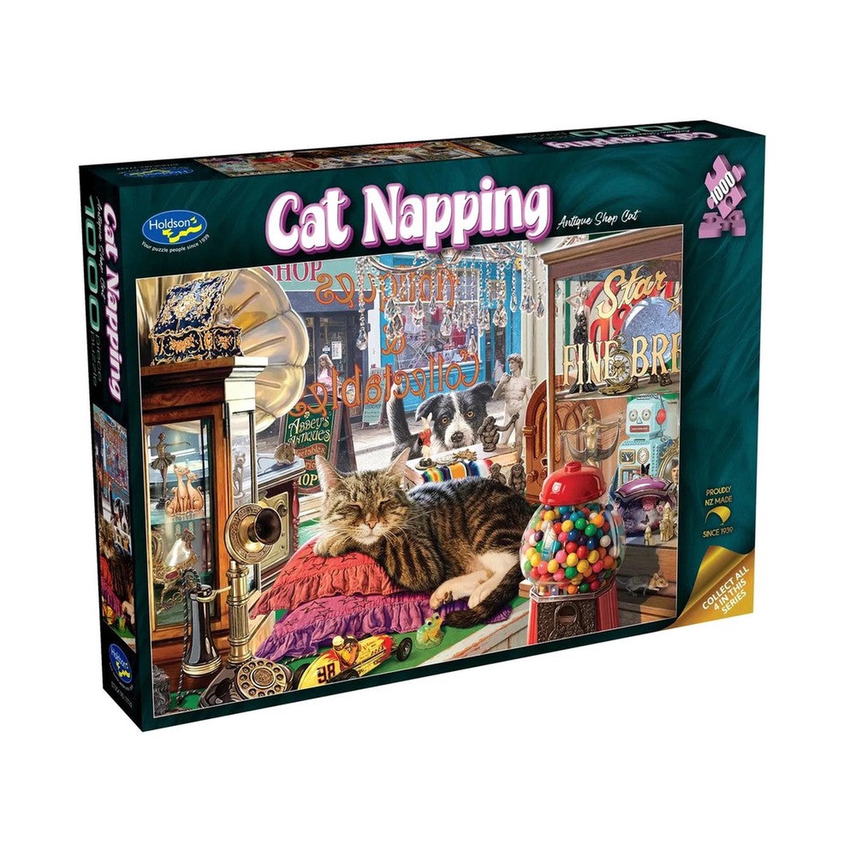 Holdson Cat Napping Antique Shop 1000 Piece Puzzle