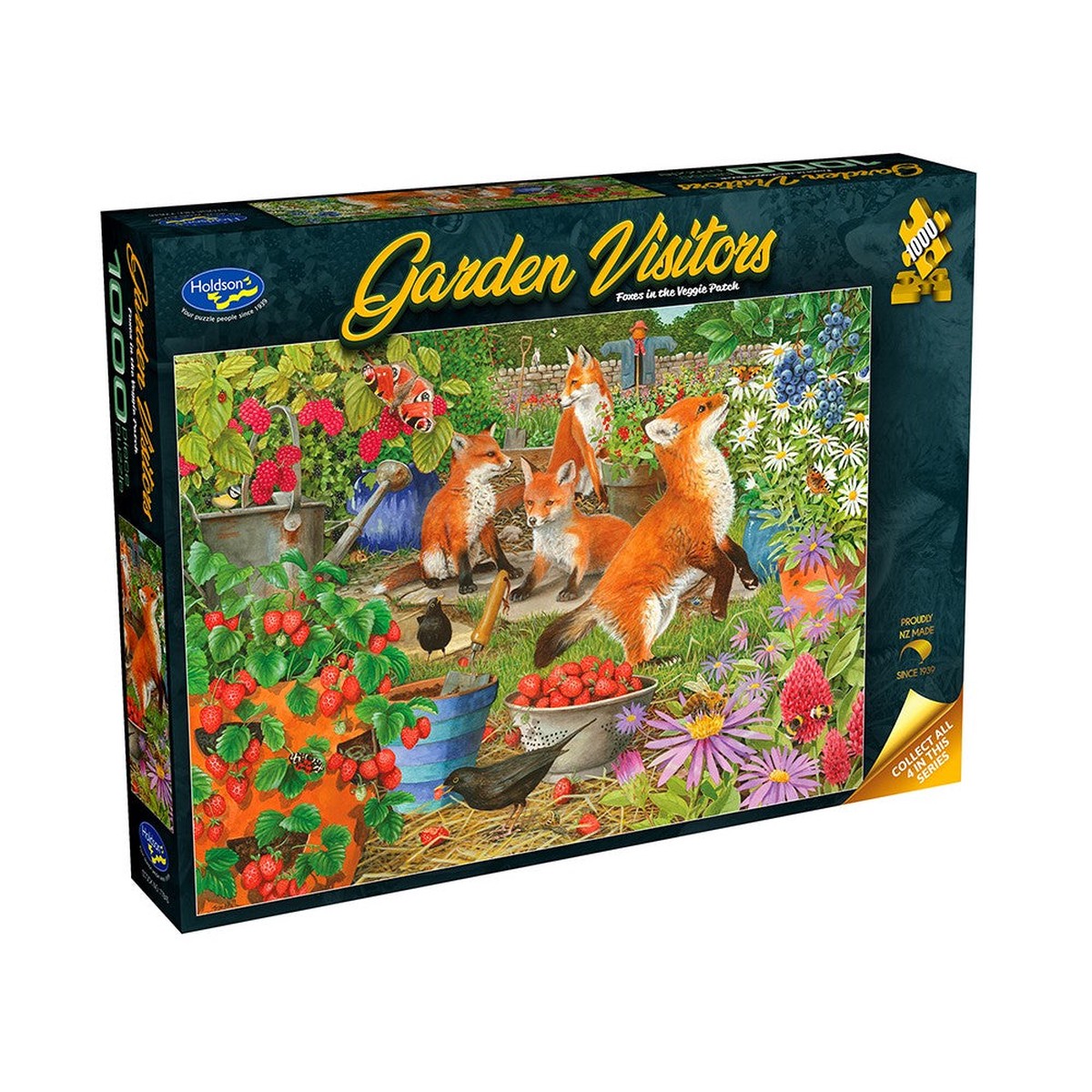 Holdson Garden Visitors Foxes 1000 Piece Puzzle