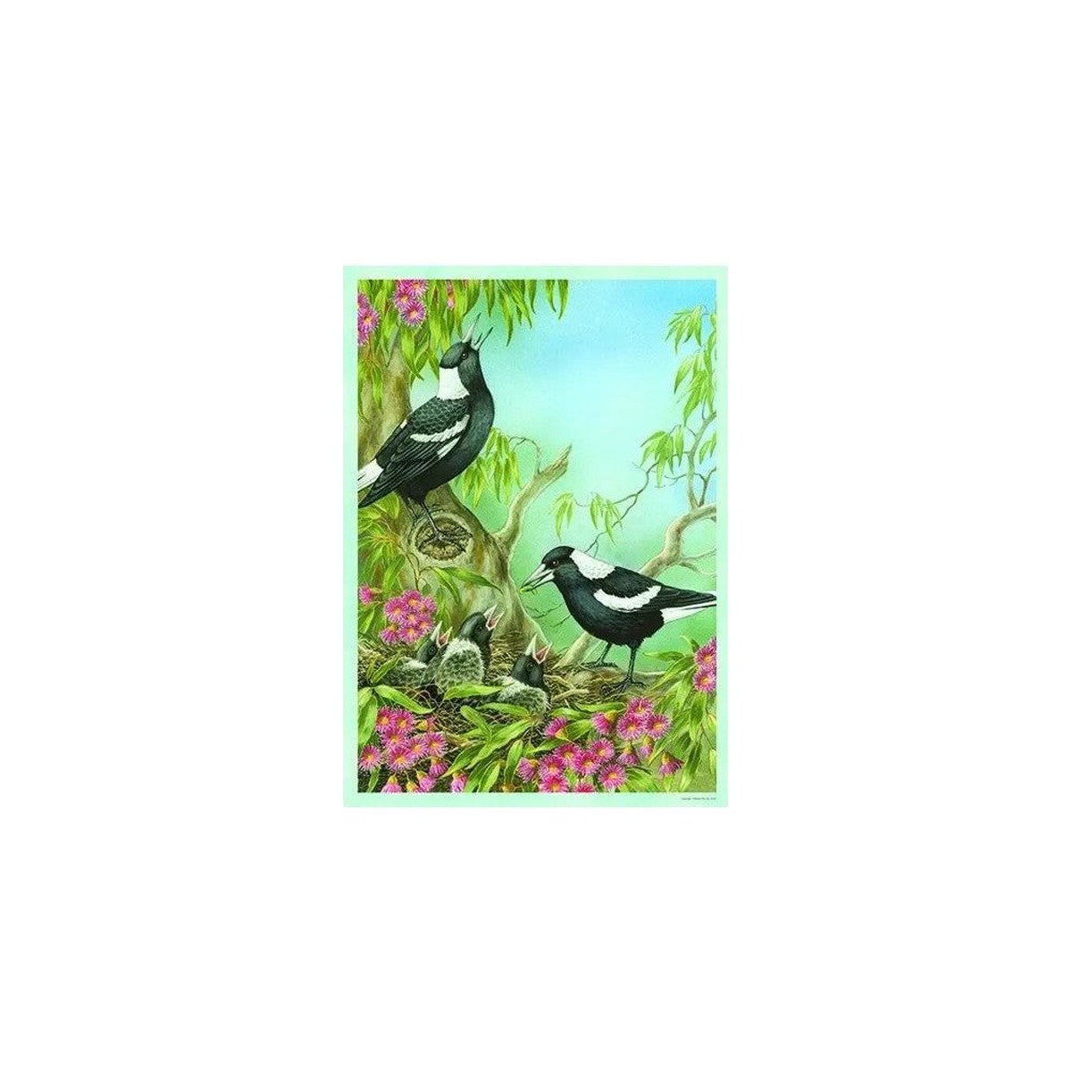 Magpies Shirley Barber 1000 Piece Puzzle