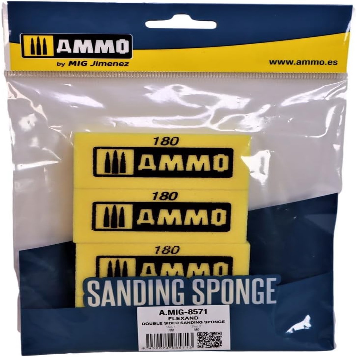 Ammo by MIG Flexand Double Sided Sanding Sponge 4-Piece Set