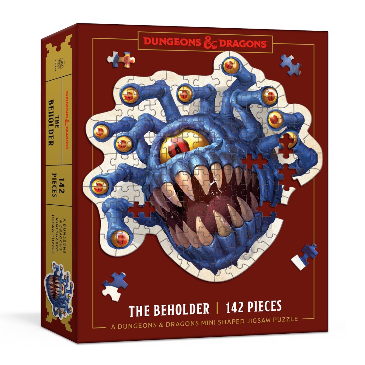 Clarkson Potter Beholder Edition Dungeons & Dragons Mini Shaped - 142 Piece Jigsaw