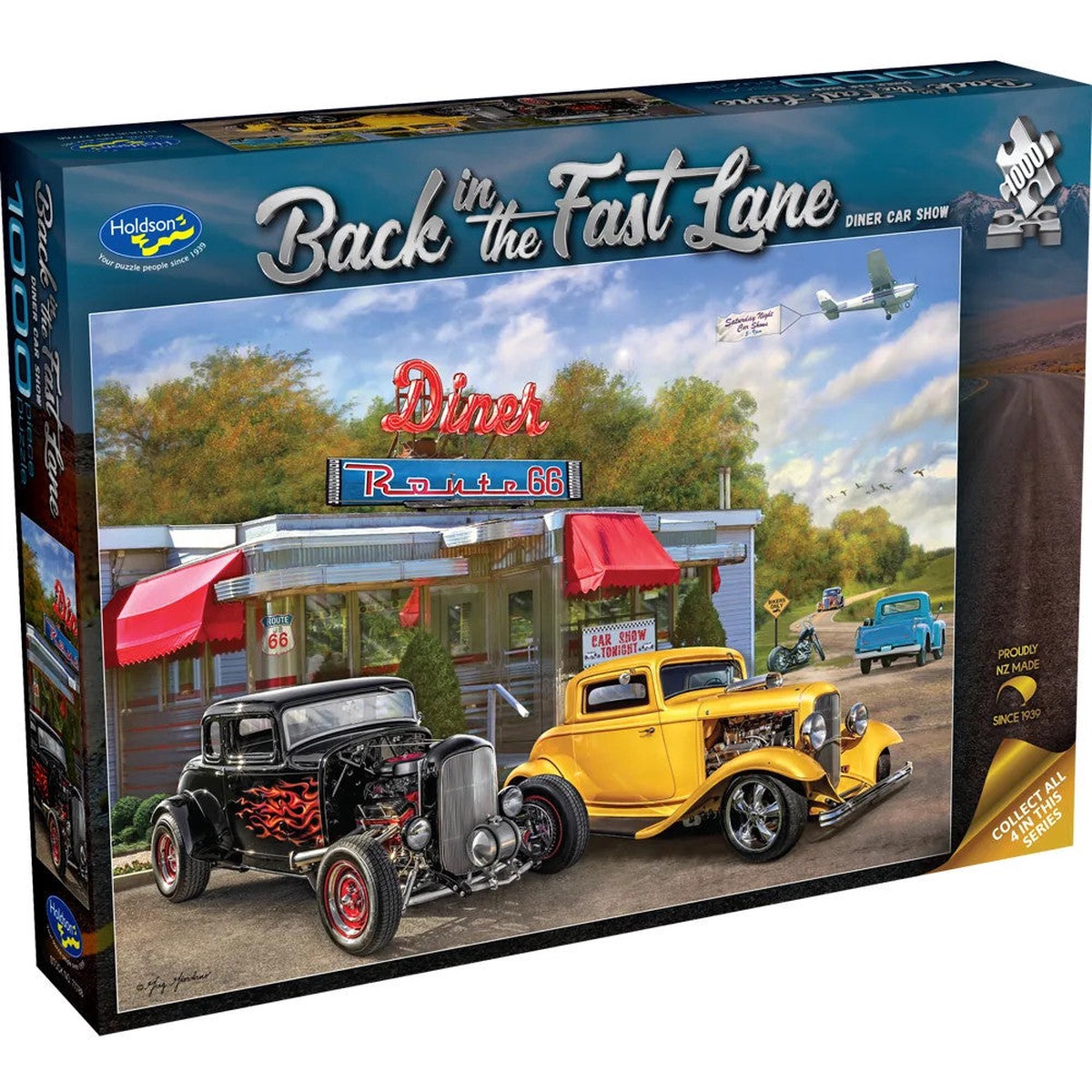 Holdson Back In Fast Lane Diner Show 1000 Piece Puzzle