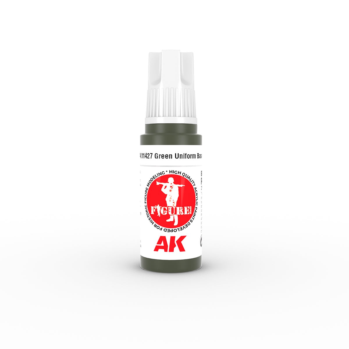 AK Interactive 3 Gen Figures Acrylic Paint 17ml - Green Uniform Base