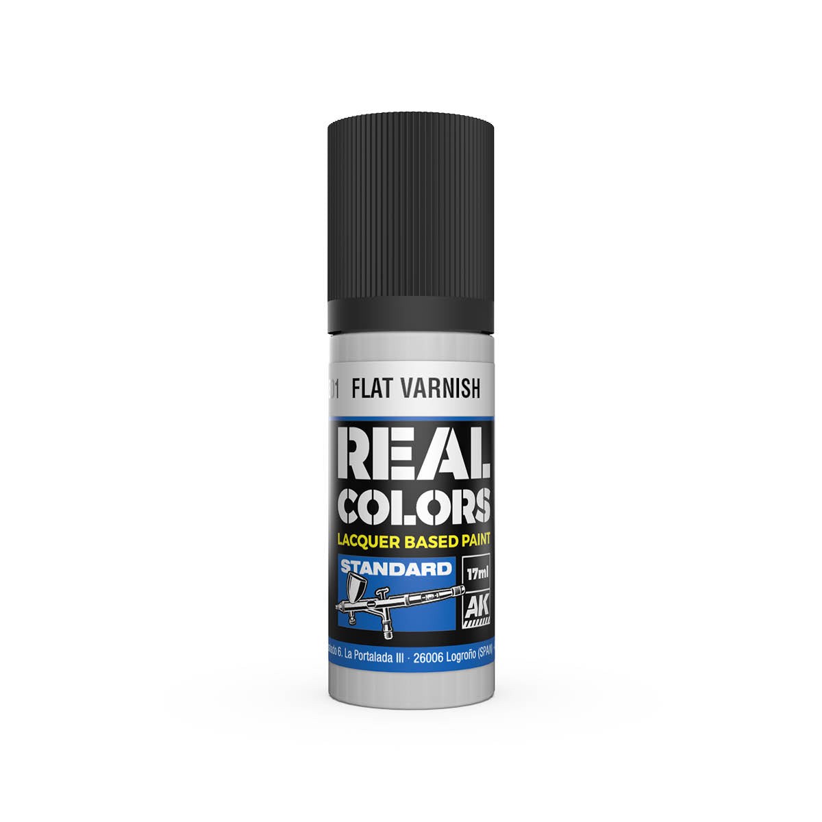 AK Interactive Real Colours Lacquer Based Paint 17 ml - Flat Varnish