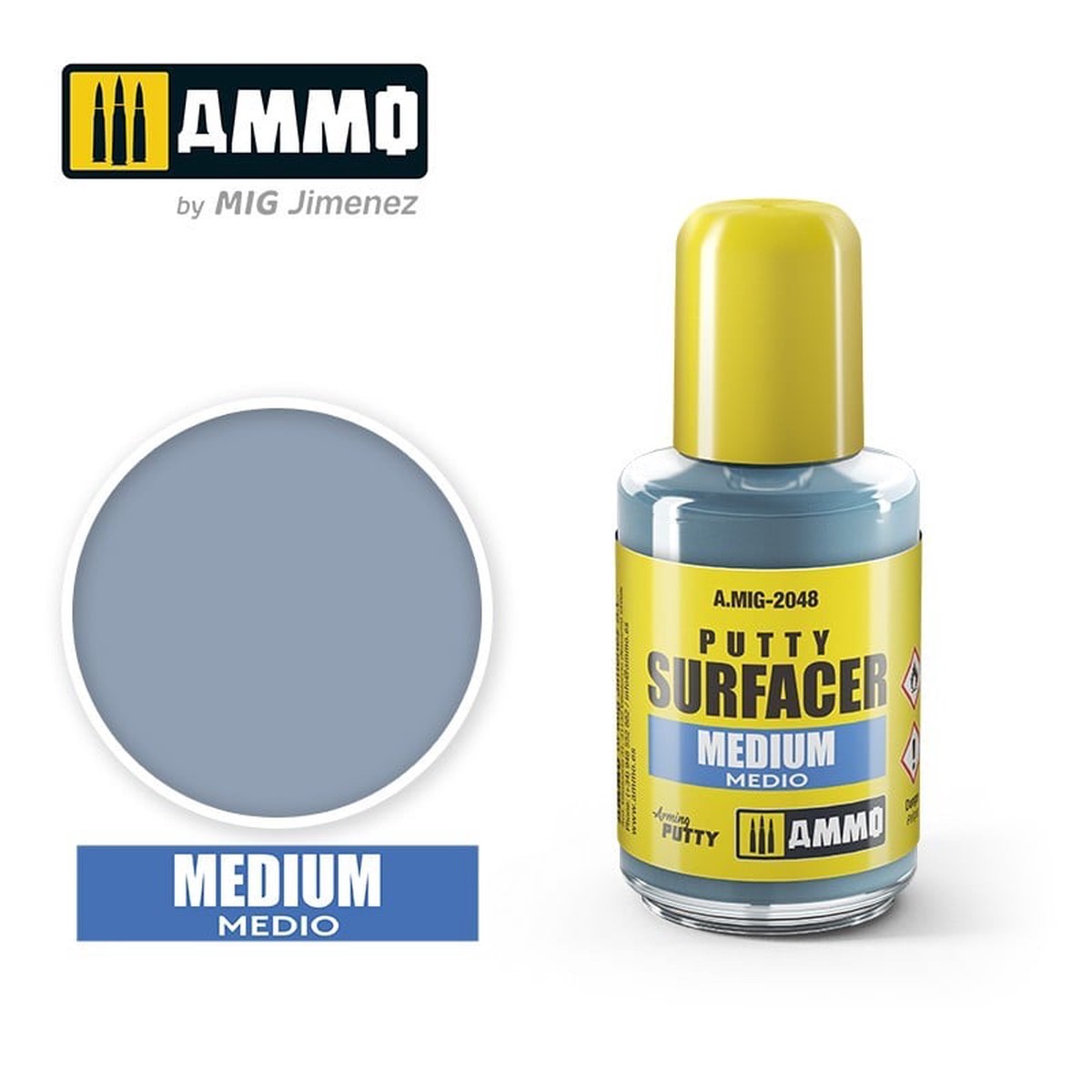 Ammo by MIG Medium Putty Surfacer 30ml