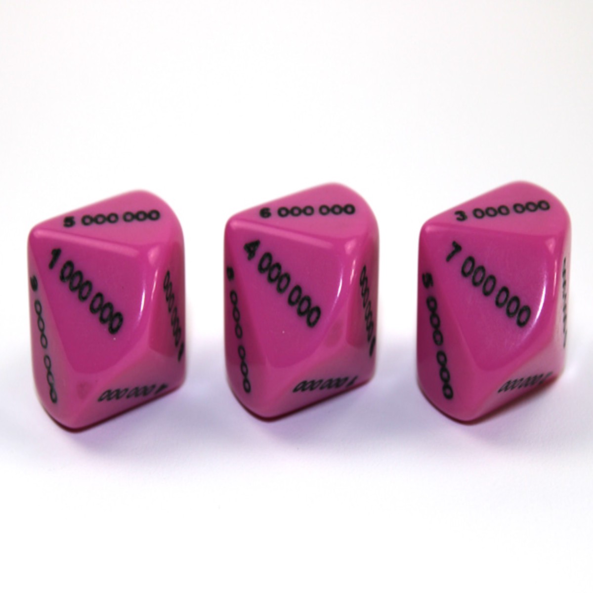 Chessex - Opaque d10 Dice - Pink/Black
