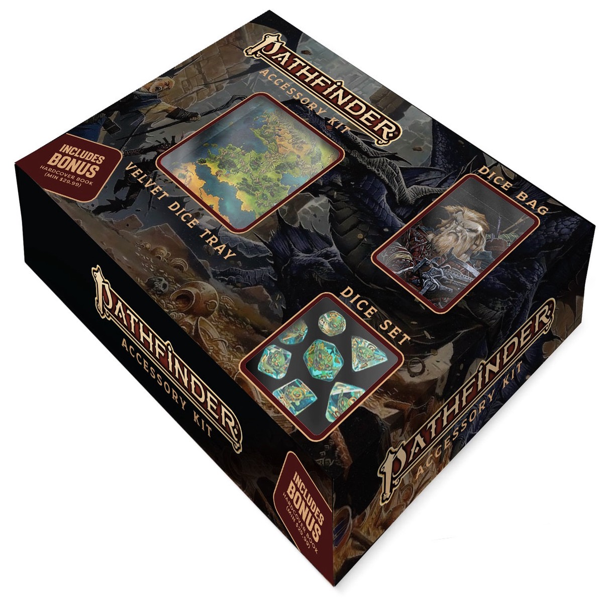 MDG Pathfinder Bundle Dice Set/Dice Bag/Dice Tray