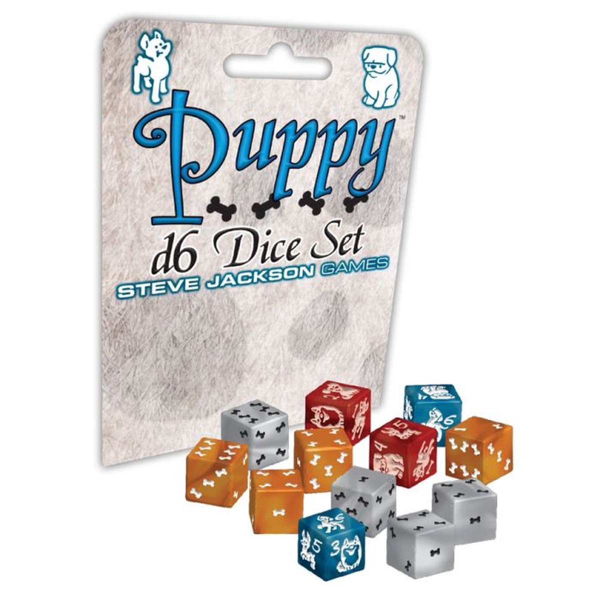 Steve Jackson Games - Puppy d6 Dice 12-Piece Set - Assorted