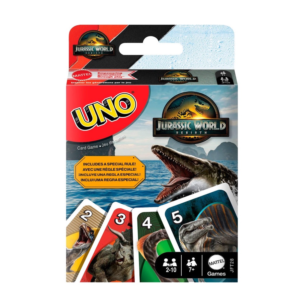 Uno Saga Jurassic World Rebirth Card Game