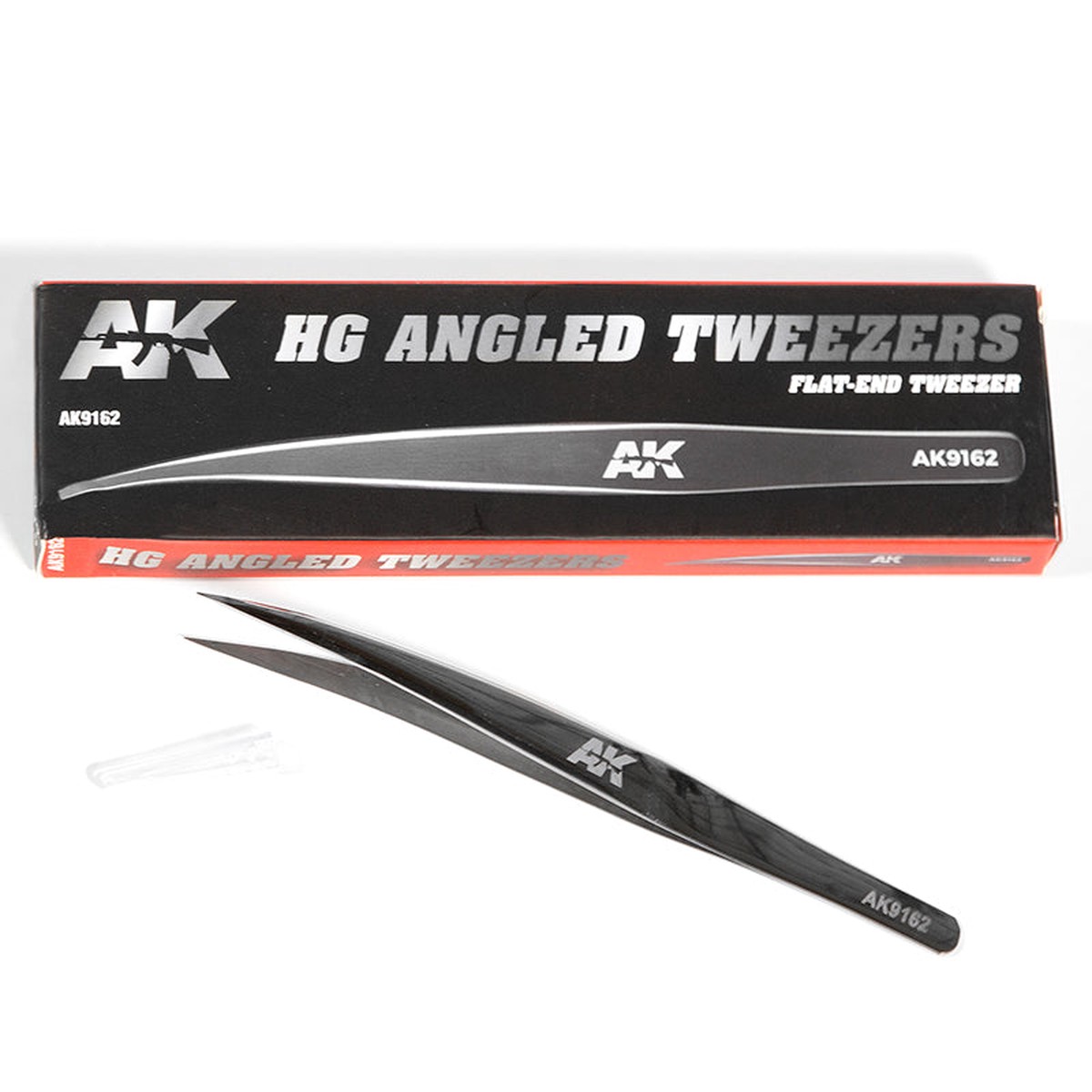 Ak Interactive HG Angled 02 (Flat-End) Tweezers