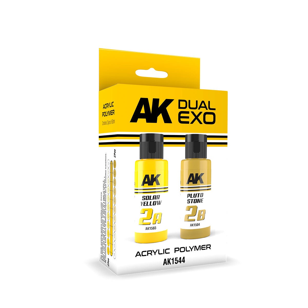 AK Interactive Solar Yellow and Pluto Stone Dual Exo Acrylic Paint Set