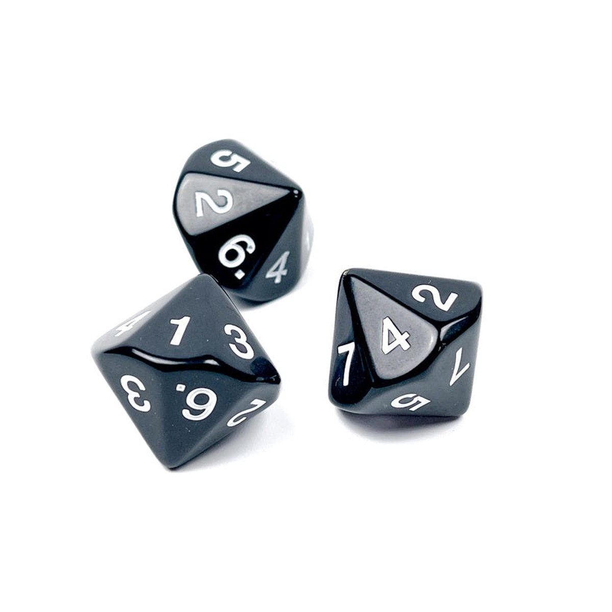 Chessex - Opaque d7 Dice - Black/White