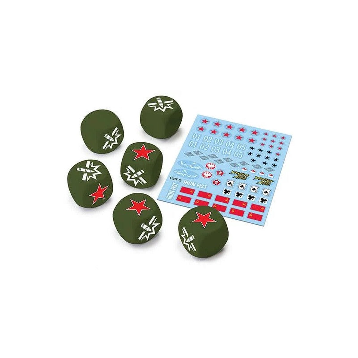Gale Force Nine - World of Tanks Miniatures Game: Upgrade Pack - Soviet (Dice & Decals)