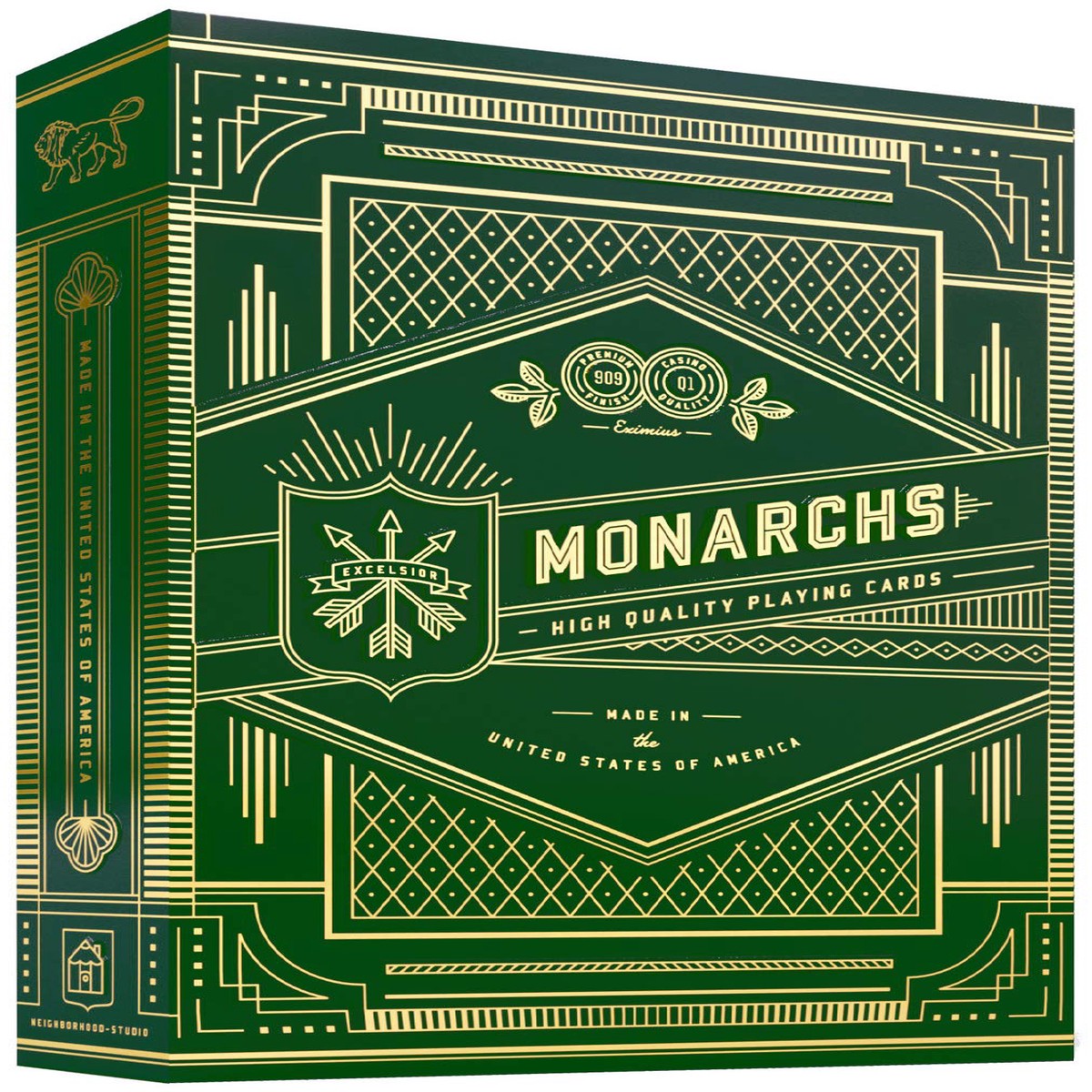 Theory11 Monarch Green Playing Cards