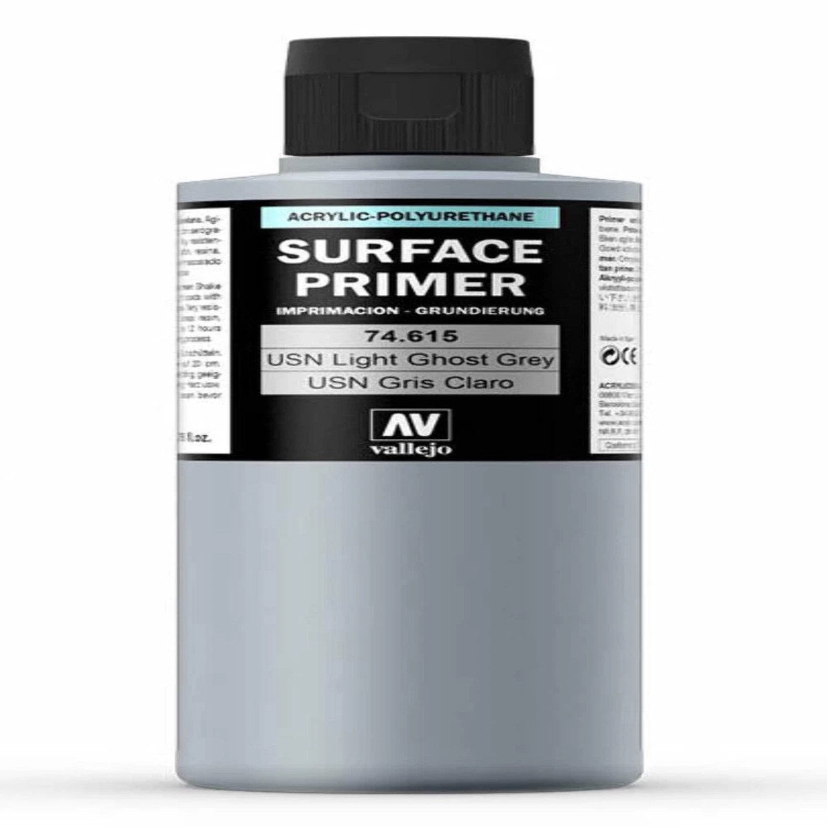 Vallejo Surface Primer 200ml - USN Light Ghost Grey