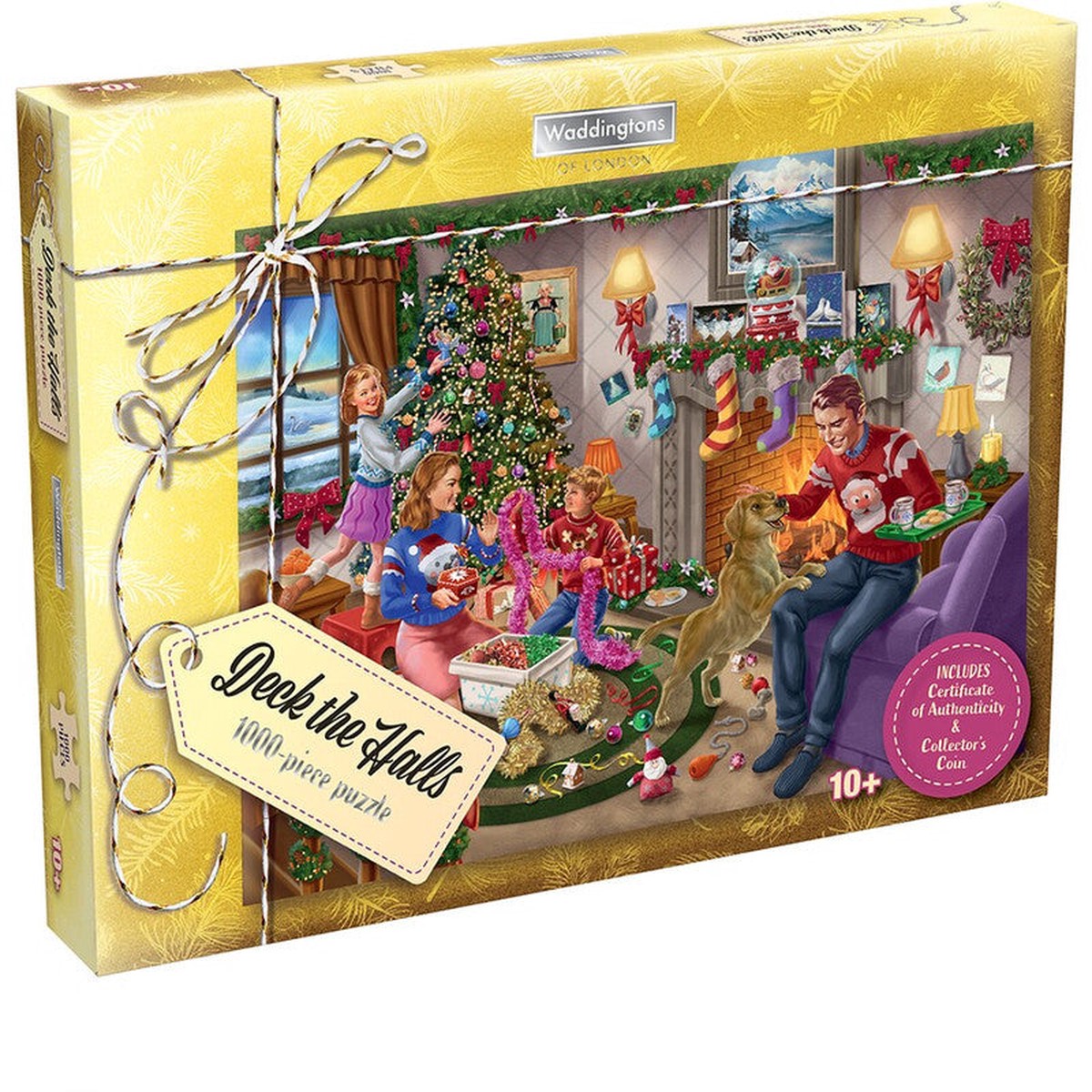 Winning Moves Games Waddingtons Christmas Deck the Halls - 1000 Piece Jigsaw