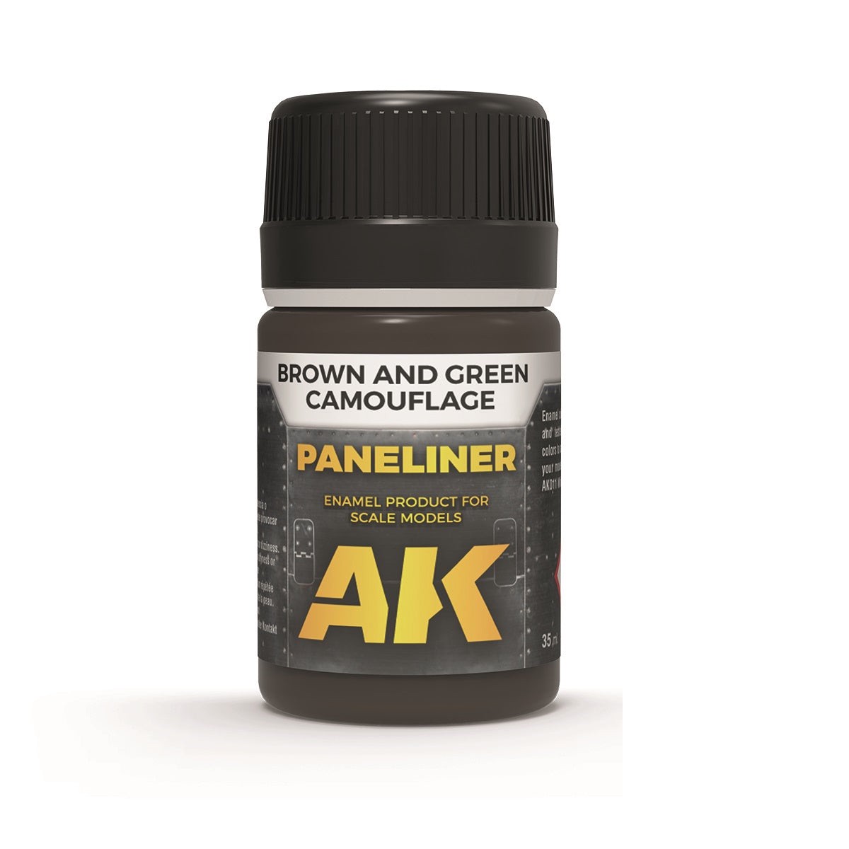 AK Interactive Paneliner Weathering Products 35ml for Brown and Green Camouflage