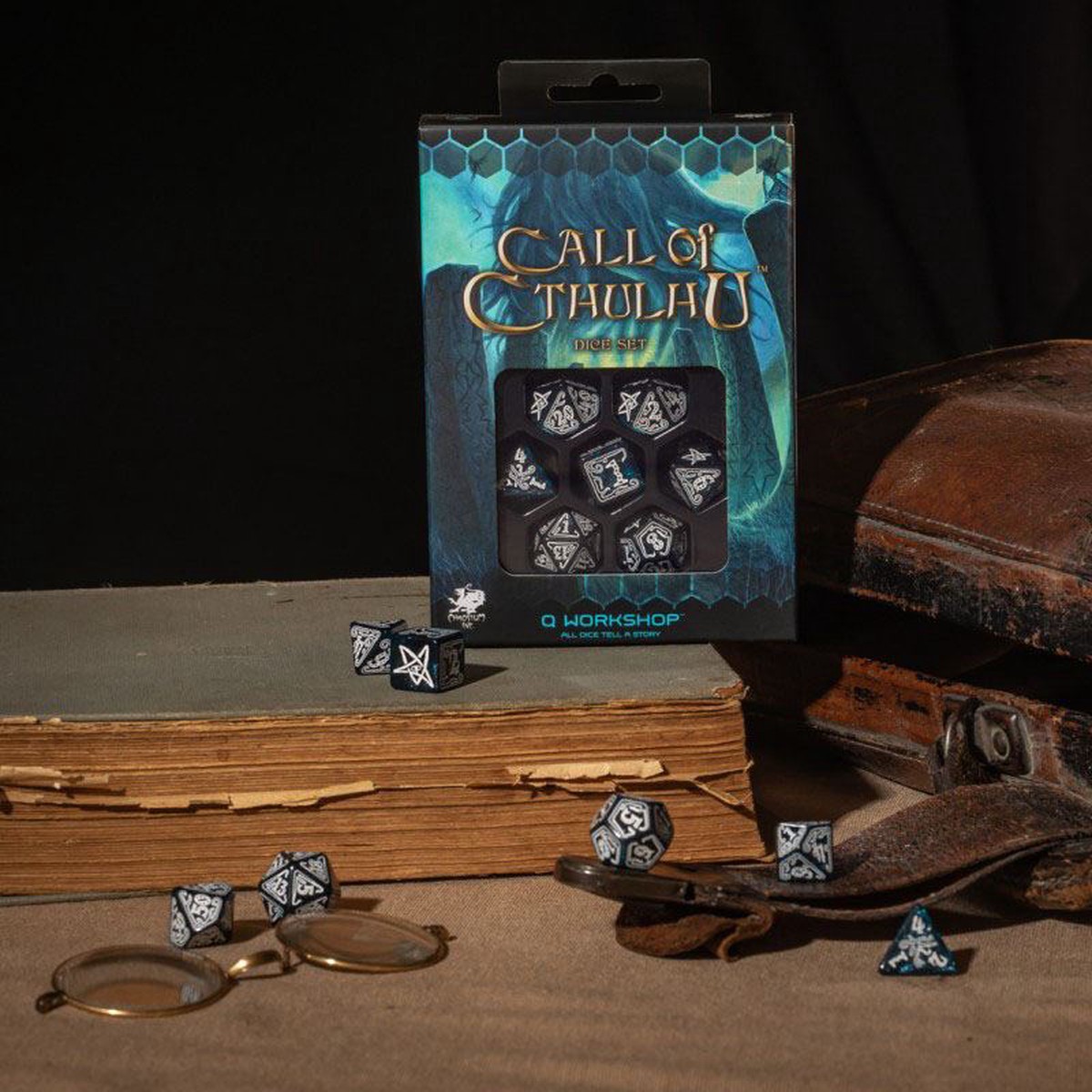 Call of Cthulhu: Dice Set - Abyssal & White