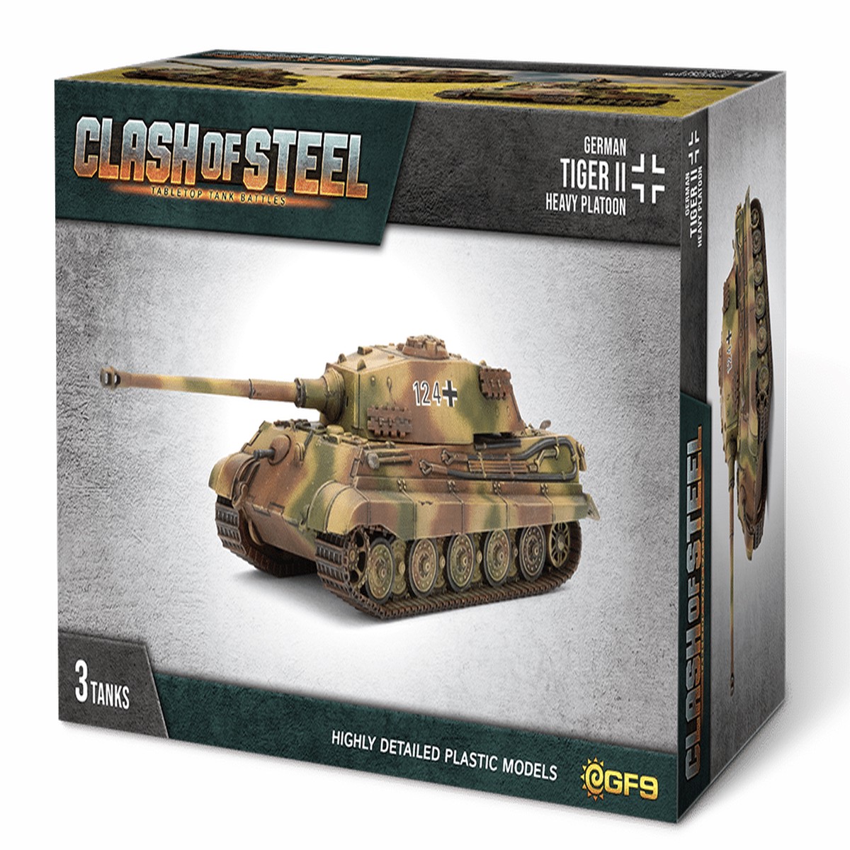 Clash of Steel: Tiger II Heavy Tank Platoon Miniature