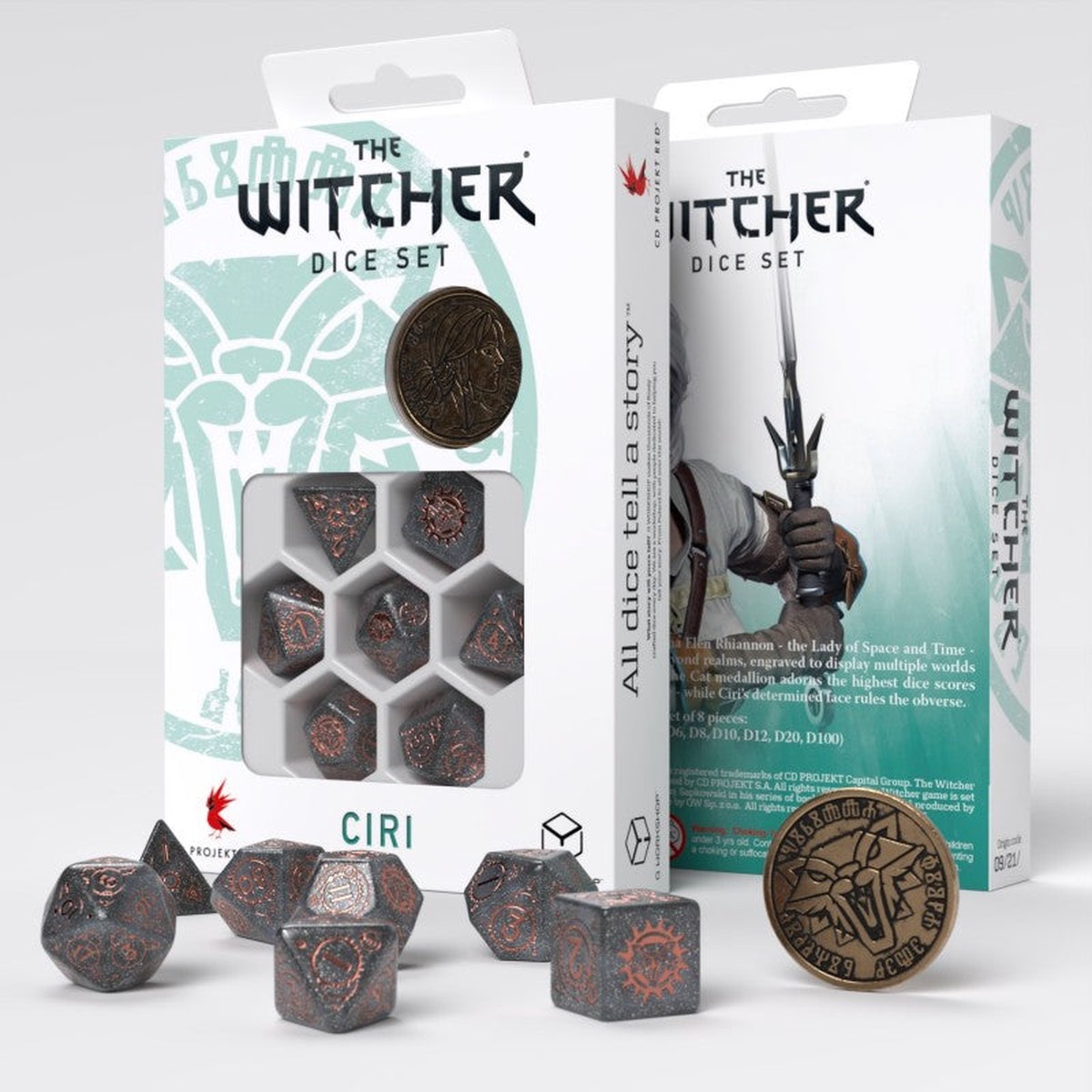 Q Workshop - The Witcher RPG Dice Set - Ciri Elder of Blood