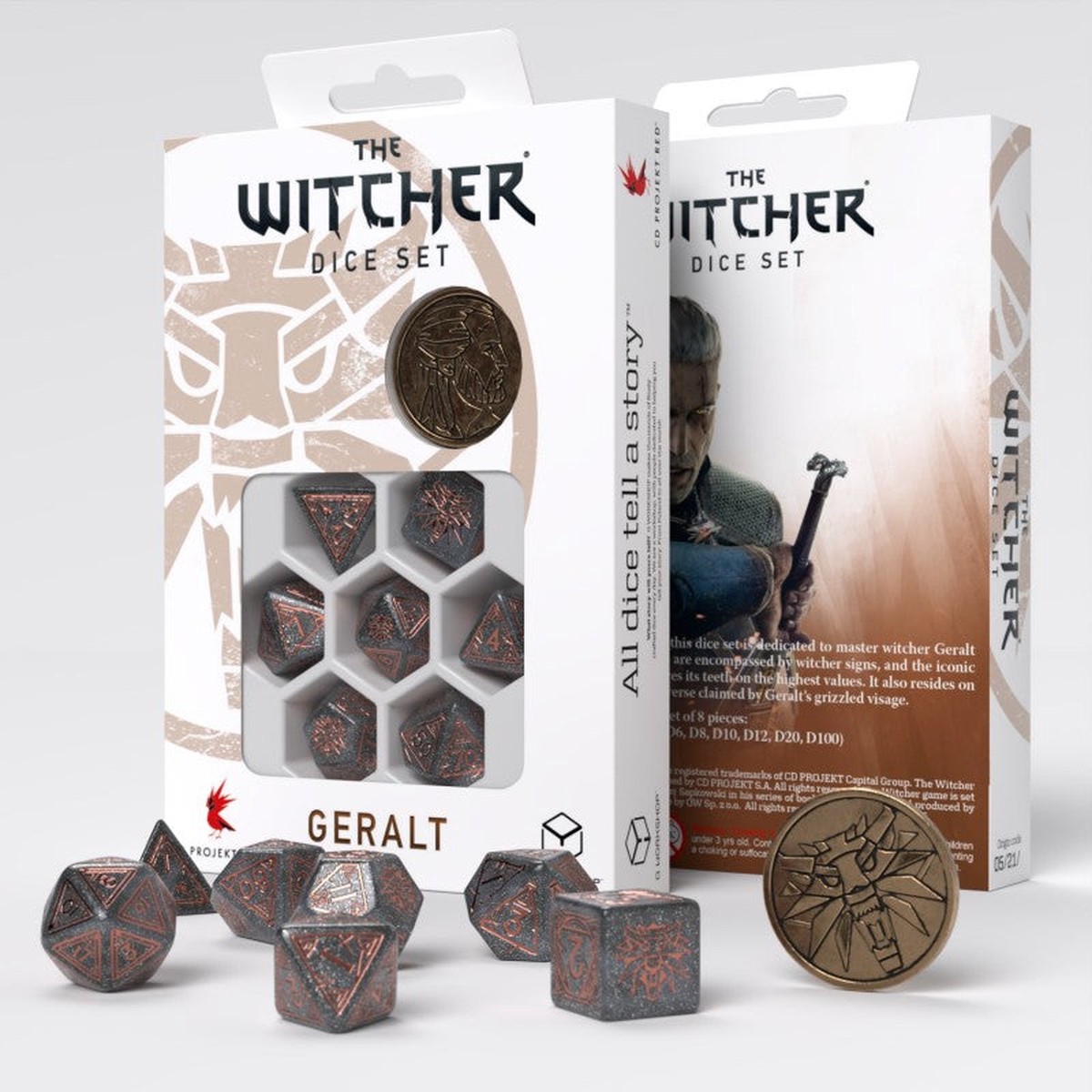 Q Workshop - The Witcher RPG Dice Set - Geralt - Price of Neutrality