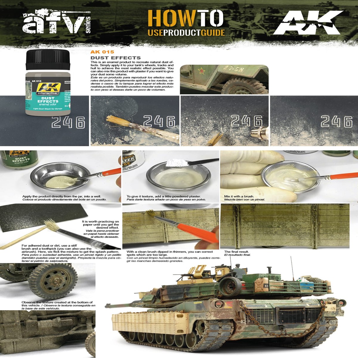 AK Interactive Enamel Effect Weathering Colour 35ml - Dust Effects