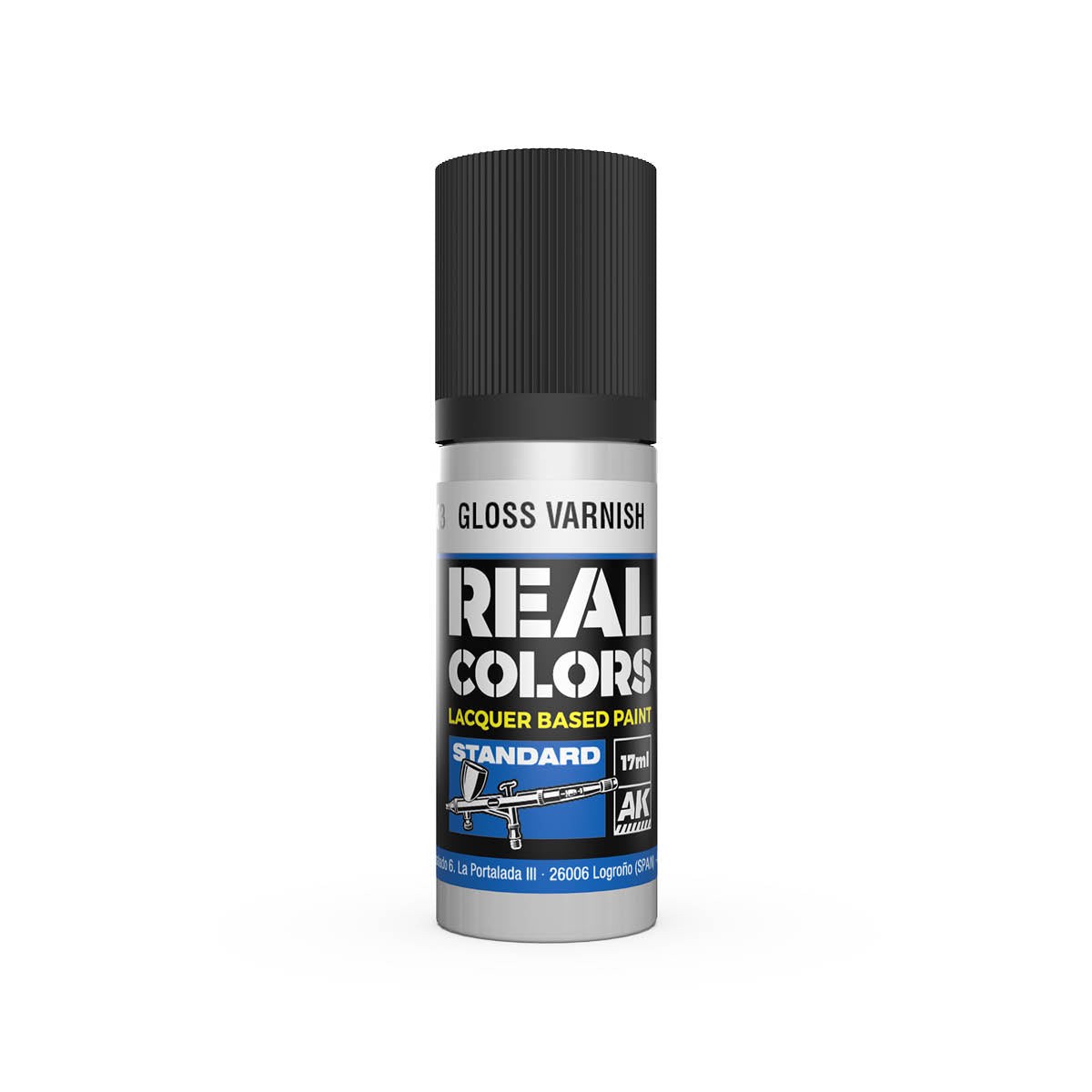AK Interactive Real Colours Lacquer Base Paint 17ml - Gloss Varnish