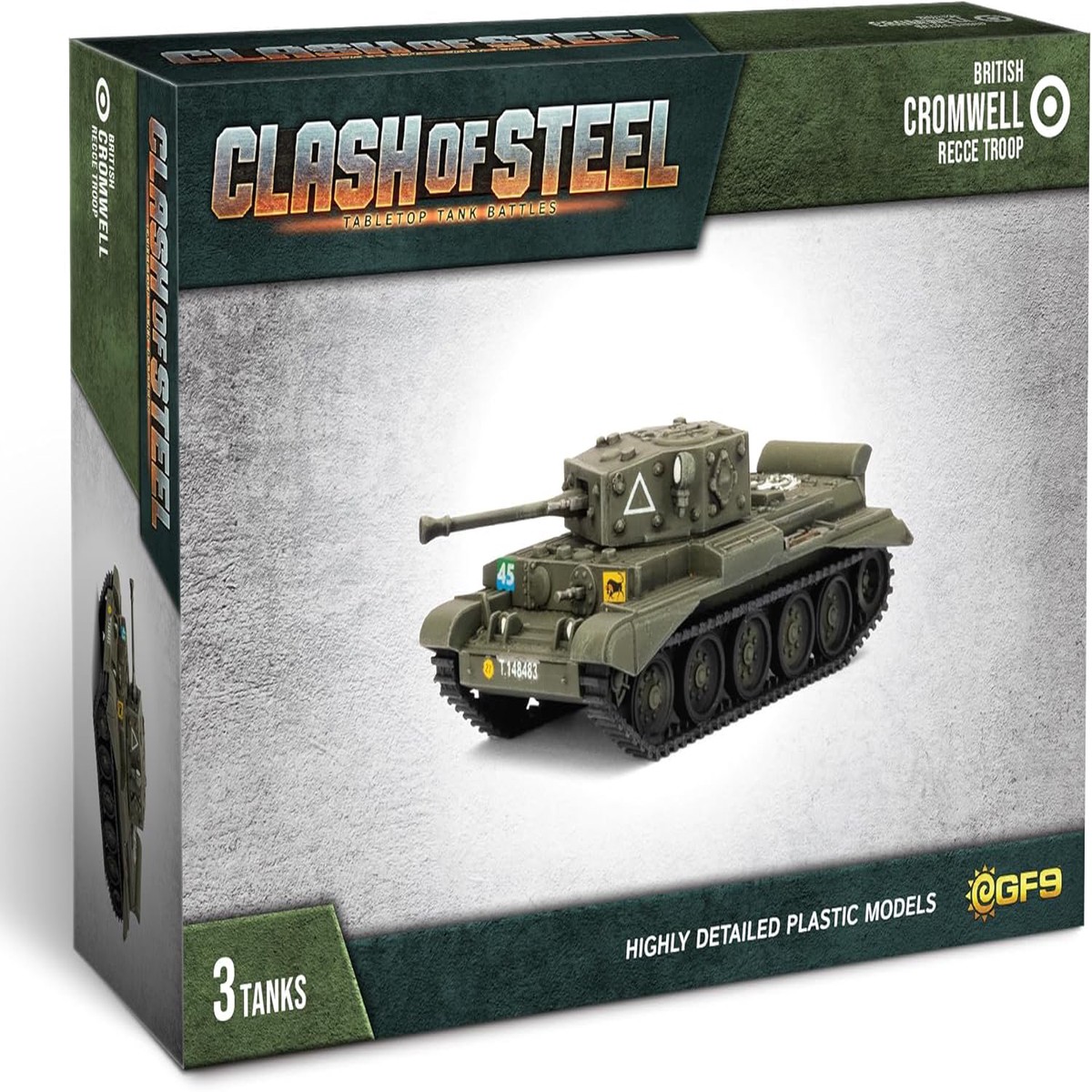 Clash of Steel: Cromwell Recce Troop Miniature