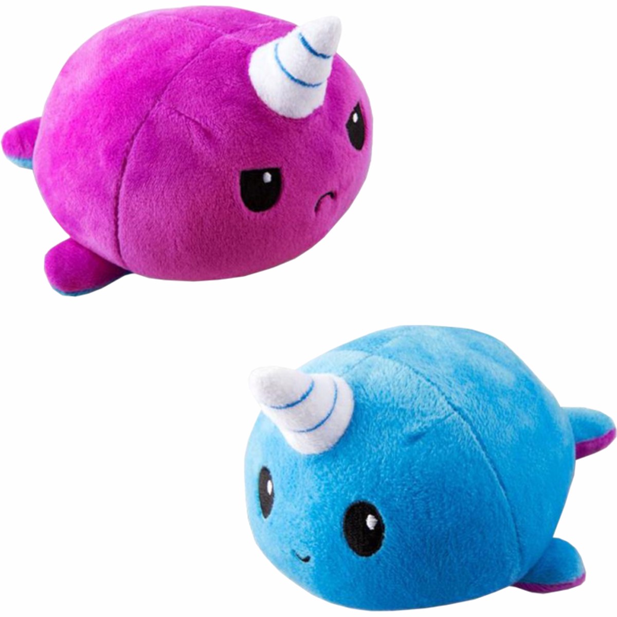 Reversible Plushie - Narwhal Purple/Blue