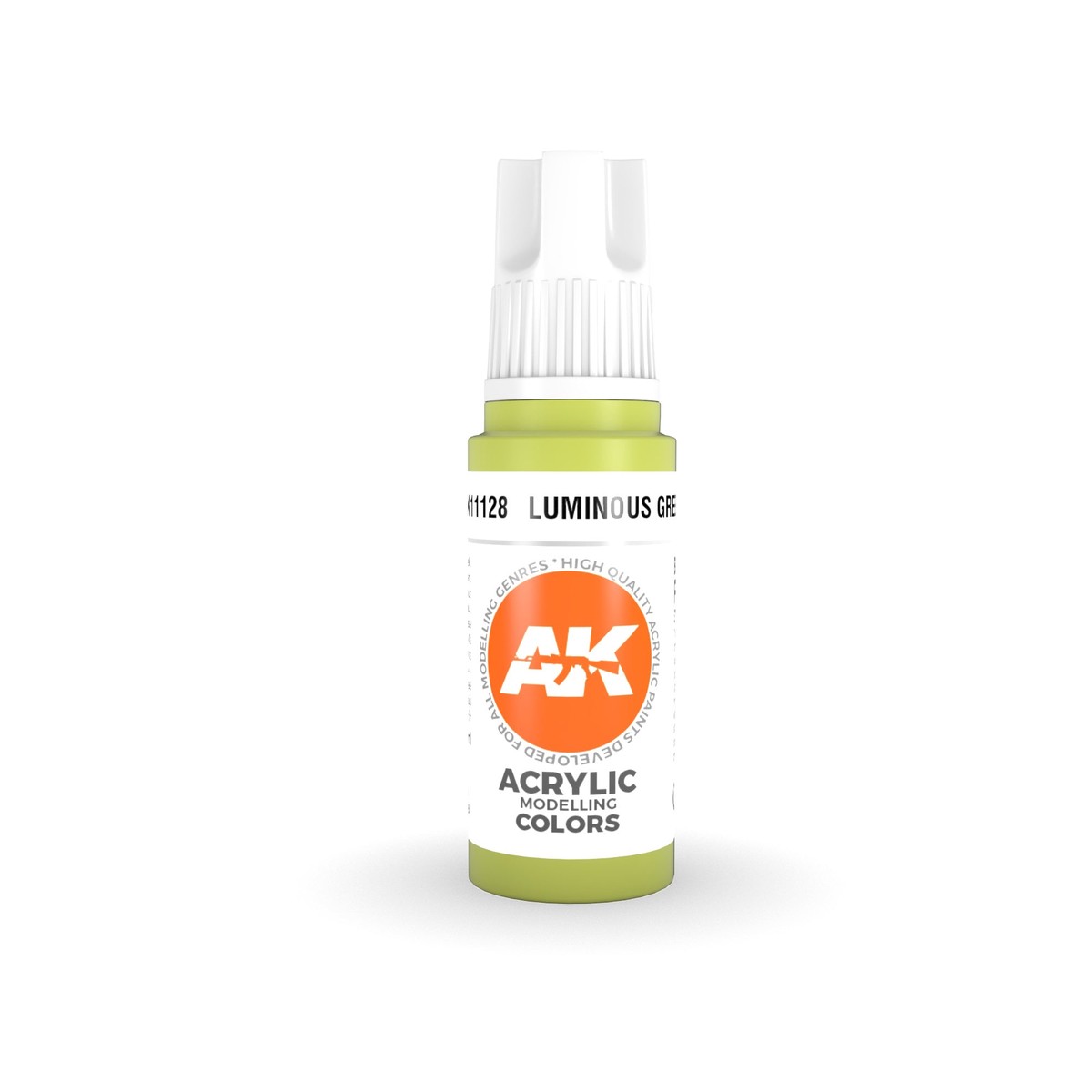 AK Interactive 3 Generation Acrylic Modeling Paint 17ml - Luminous Green