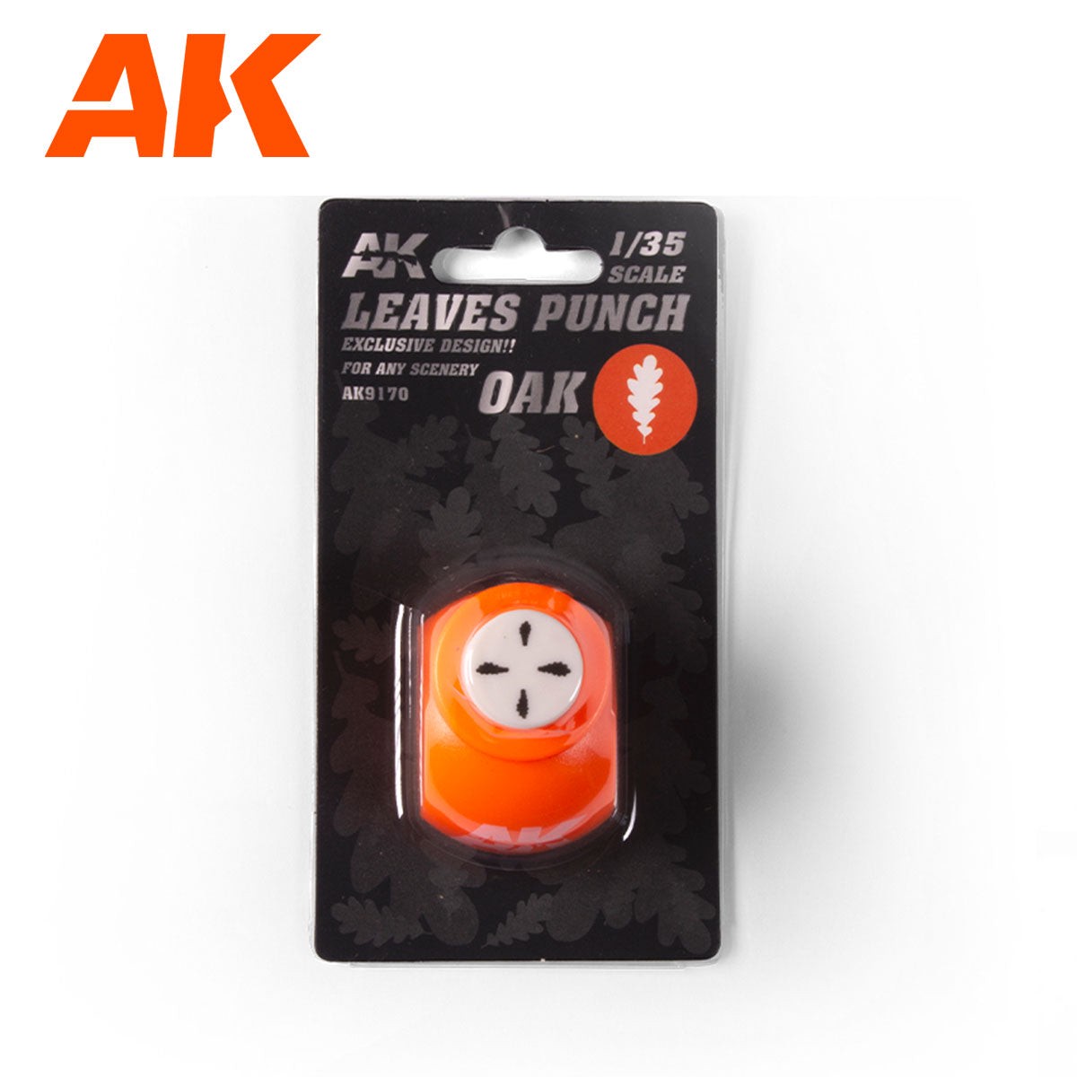 Ak Interactive Leaves Punch - Oak (1:35 / 1:32 / 54mm) Scales