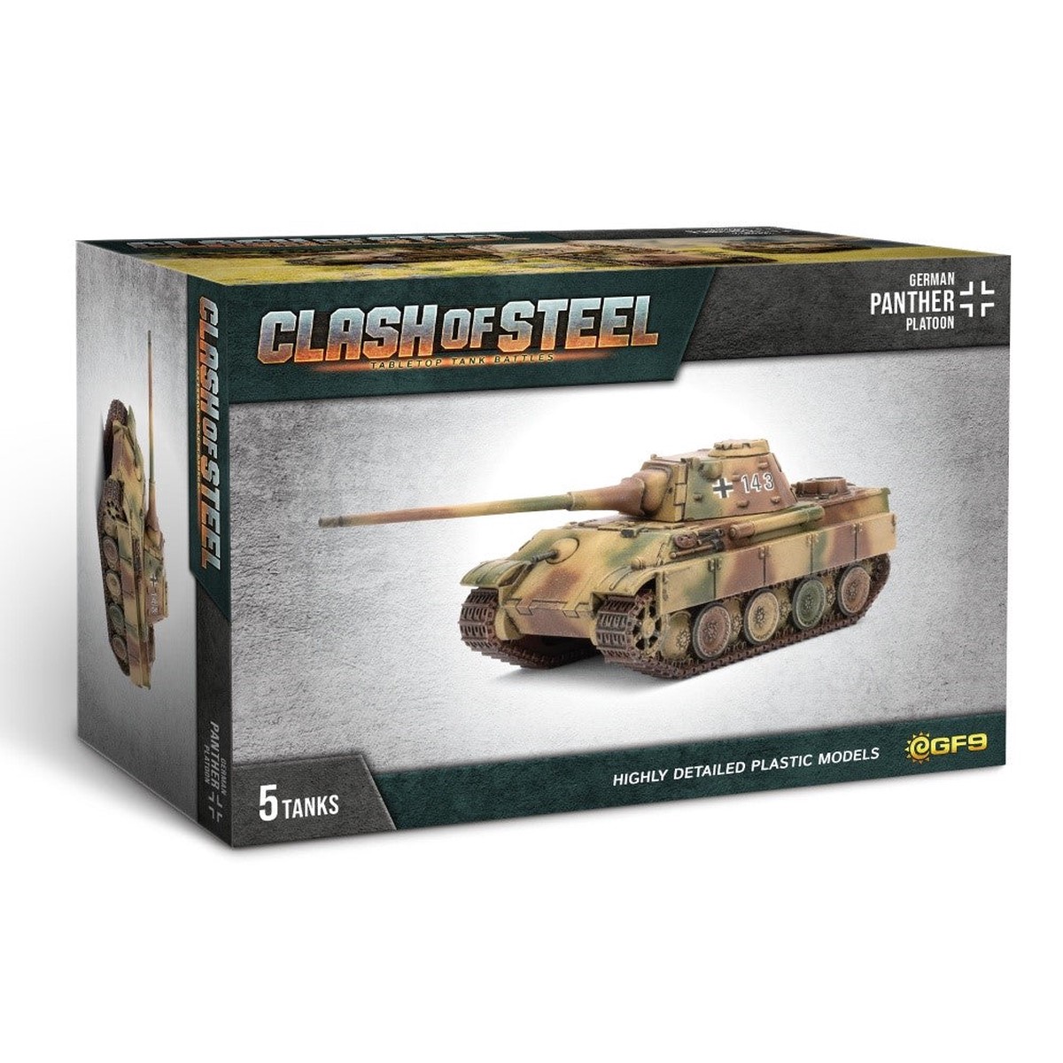 Clash of Steel: Panther (8.8cm) Tank Platoon (CSG02)