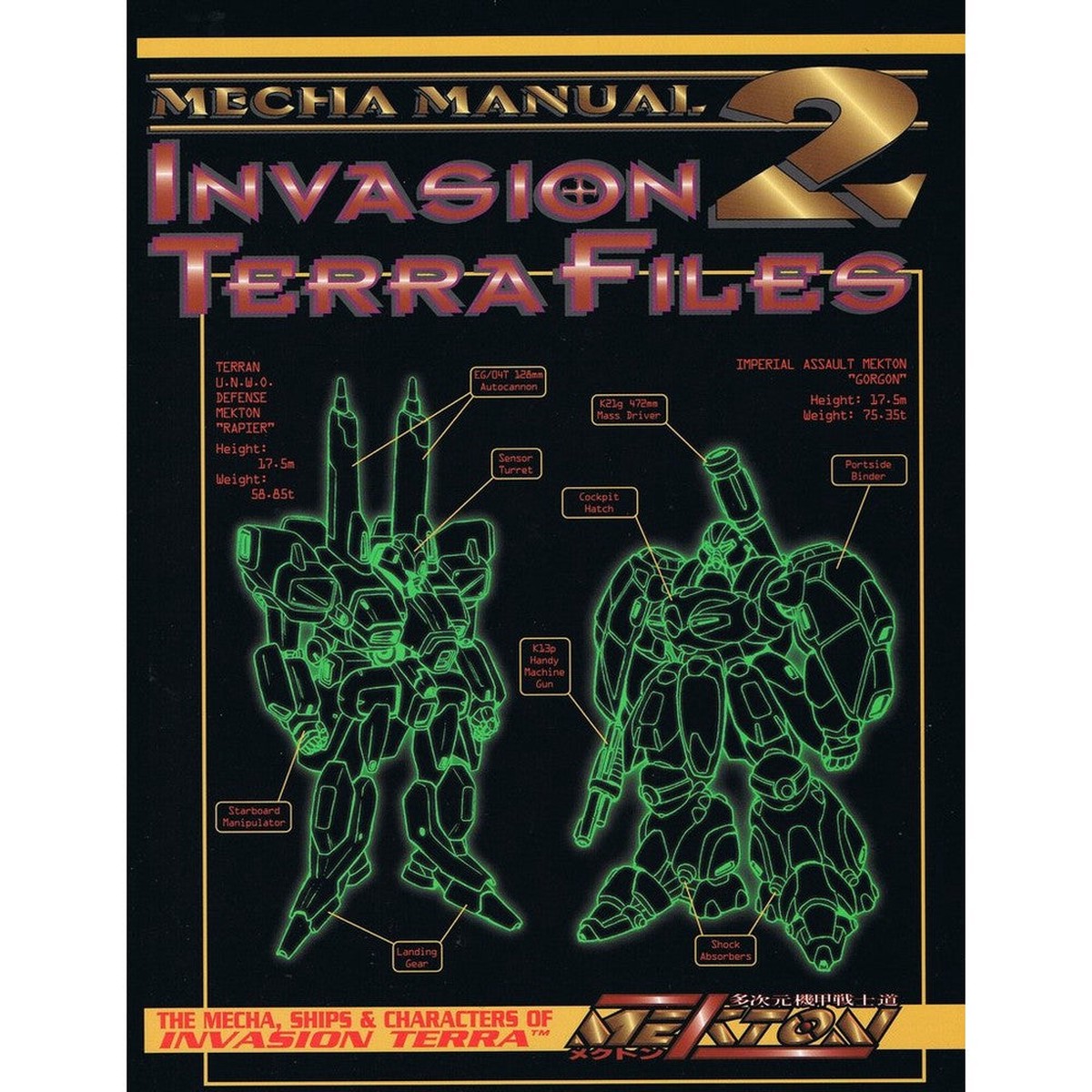 Mekton Zeta Mecha Manual II Invasion Terra Files