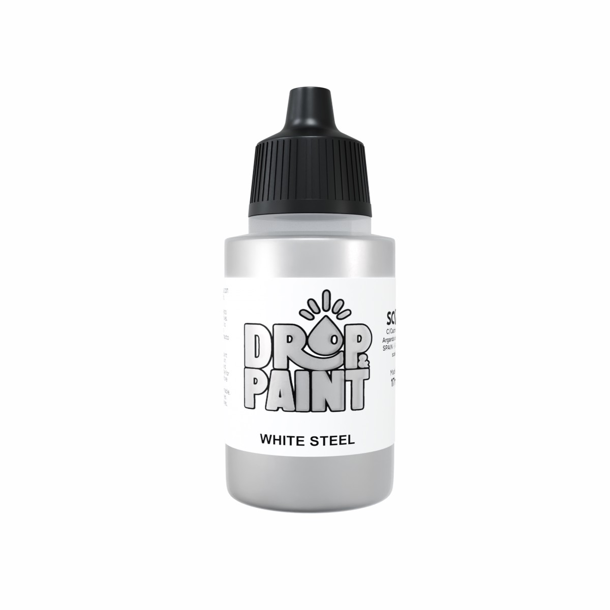 Scale 75 Drop and Paint 17ml - White Steel