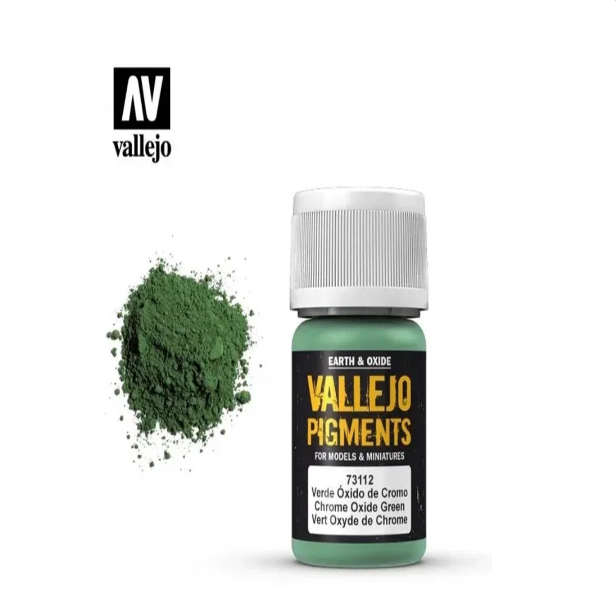 Vallejo Pigment 30ml - Chrome Oxide Green