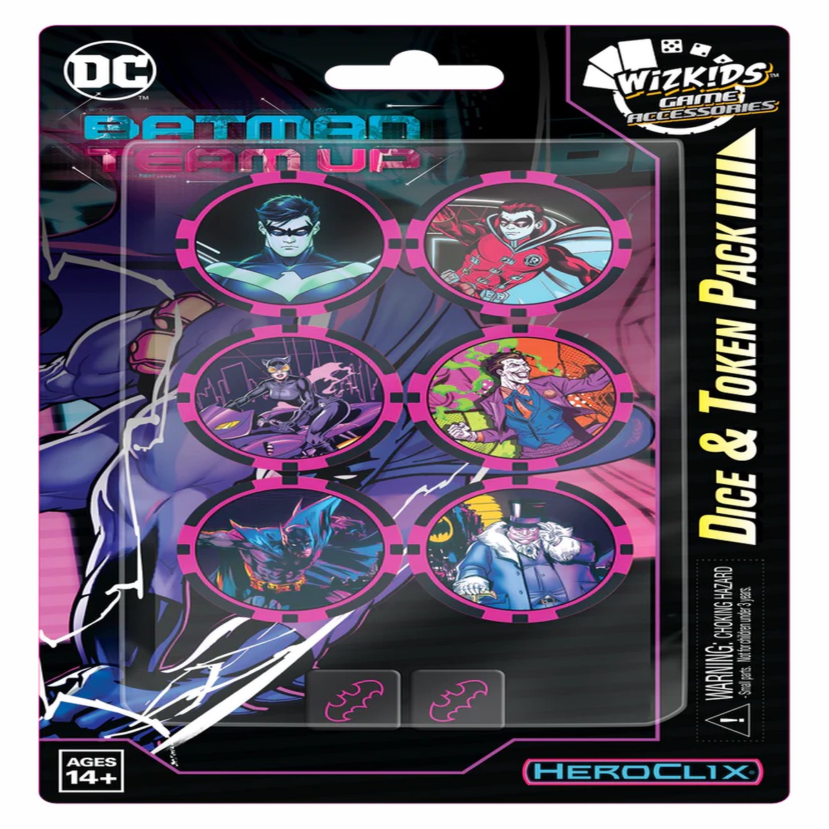 Wizkids DC Comics Heroclix Batman Team Up Dice and Token Pack