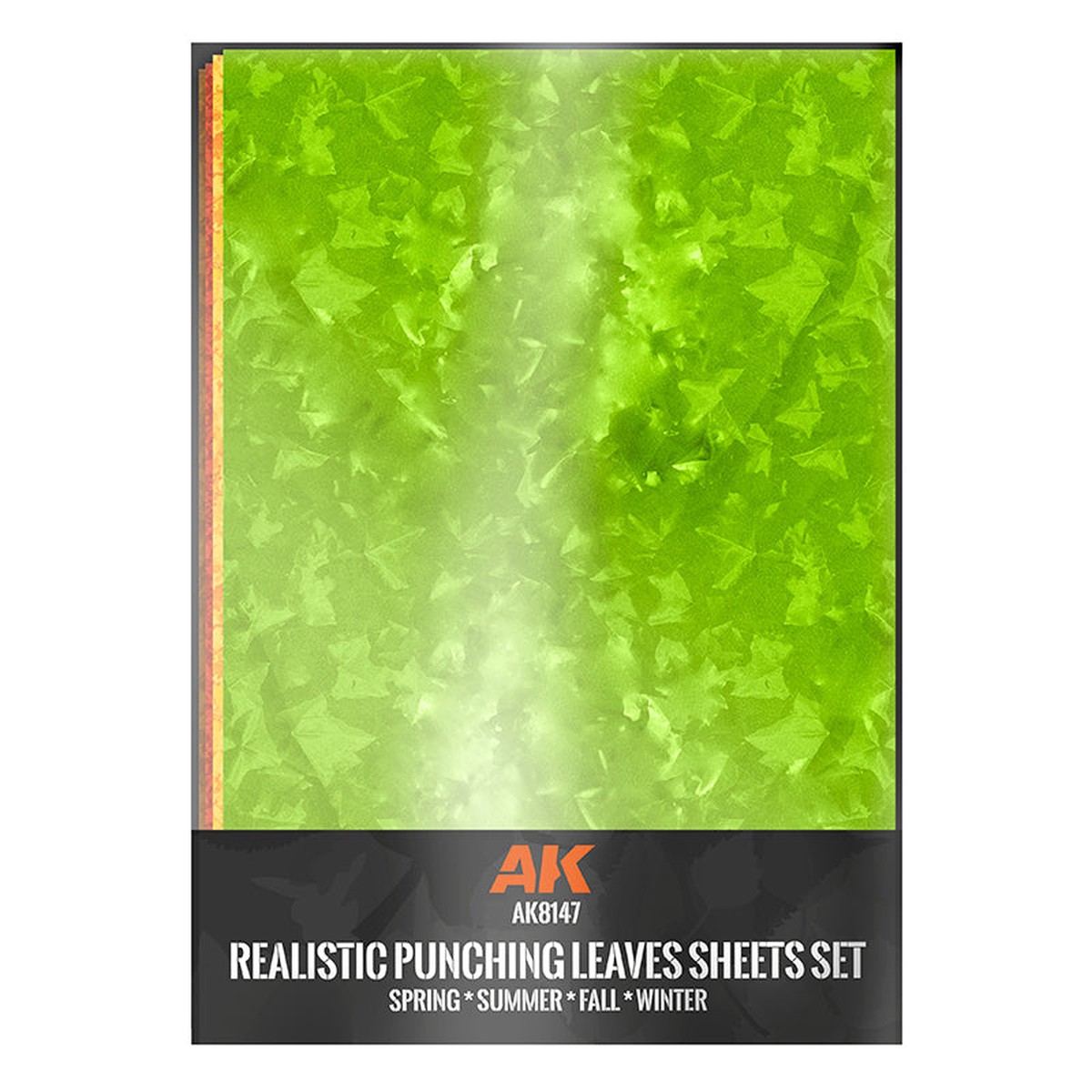 AK Interactive Leaves Punching A4 Sheets Scenic Accessories