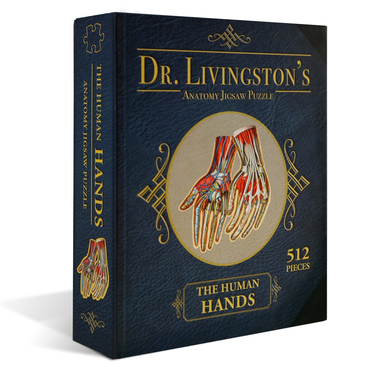 Genius Games Dr. Livingston's The Human Hands Anatomy Puzzle - 512 Piece Jigsaw