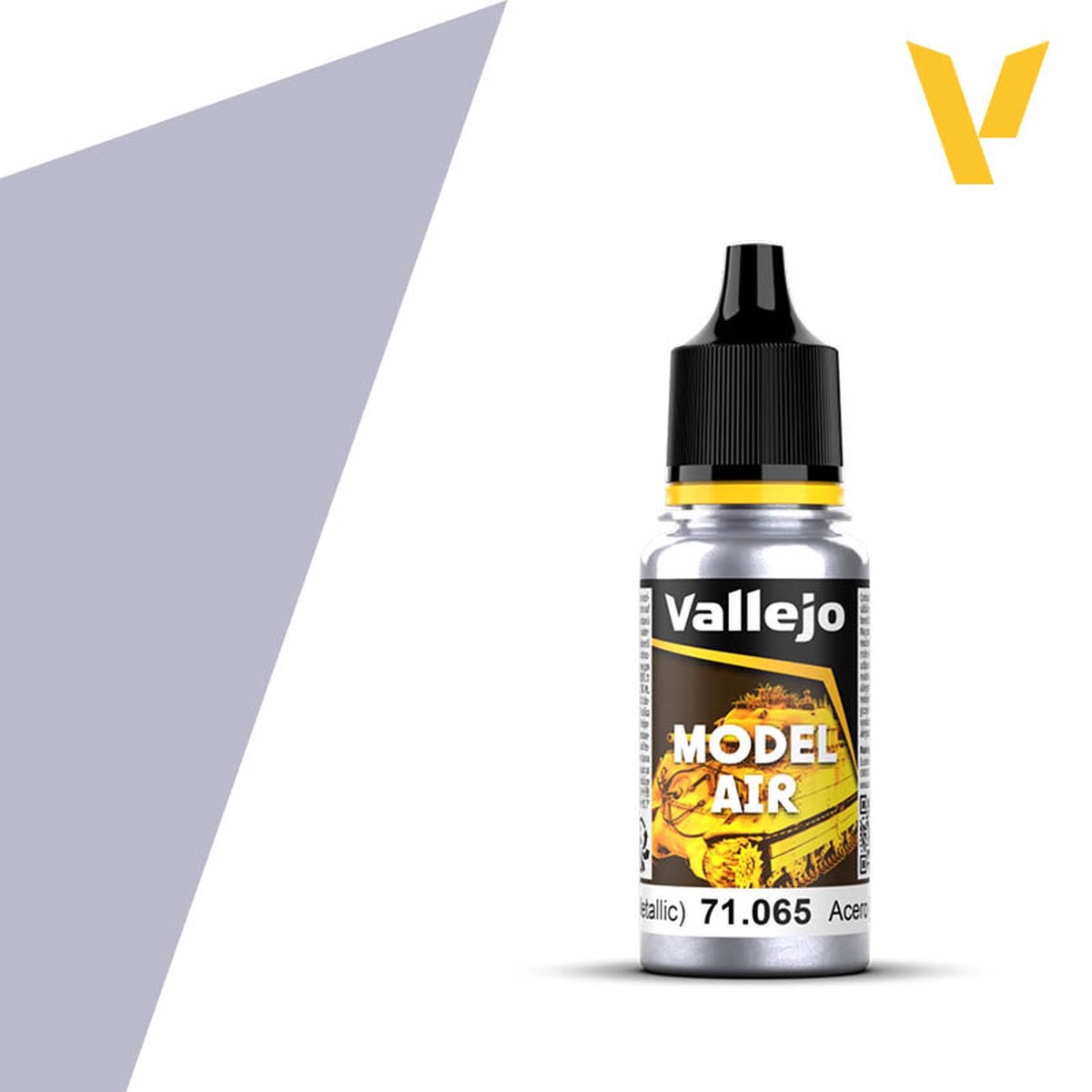 Vallejo Model Air Acrylic Airbrush Paint 18ml - Steel