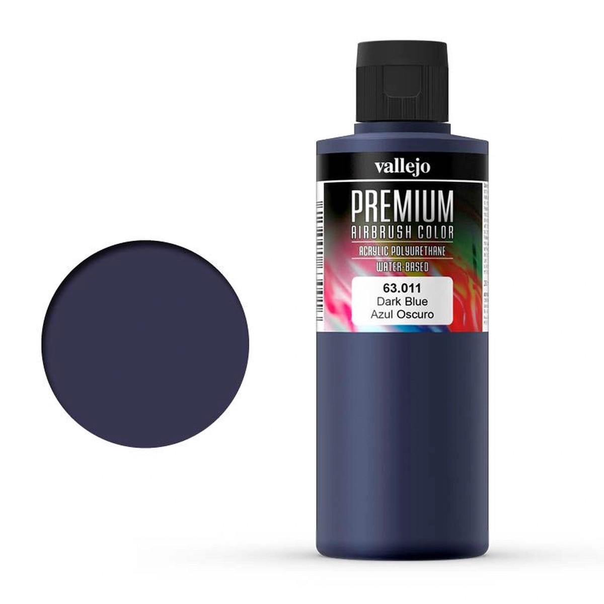 Vallejo Premium Acrylic Airbrush Paint 200ml - Dark Blue