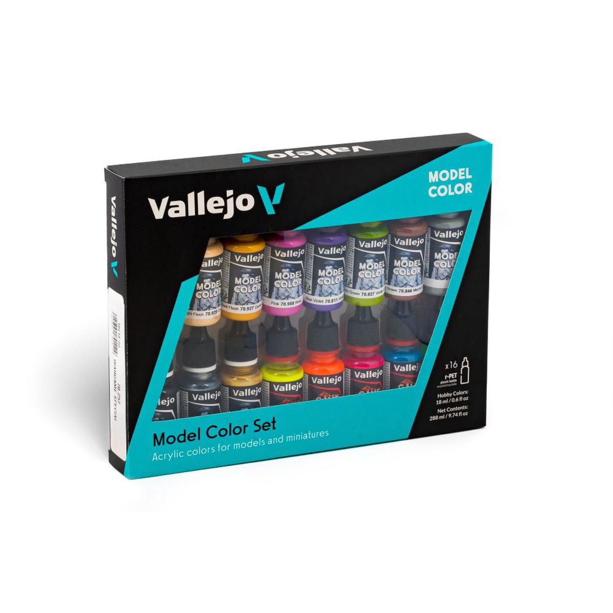 Vallejo Wargame Special Model Colour Paint Set 18ml - 16 Piece
