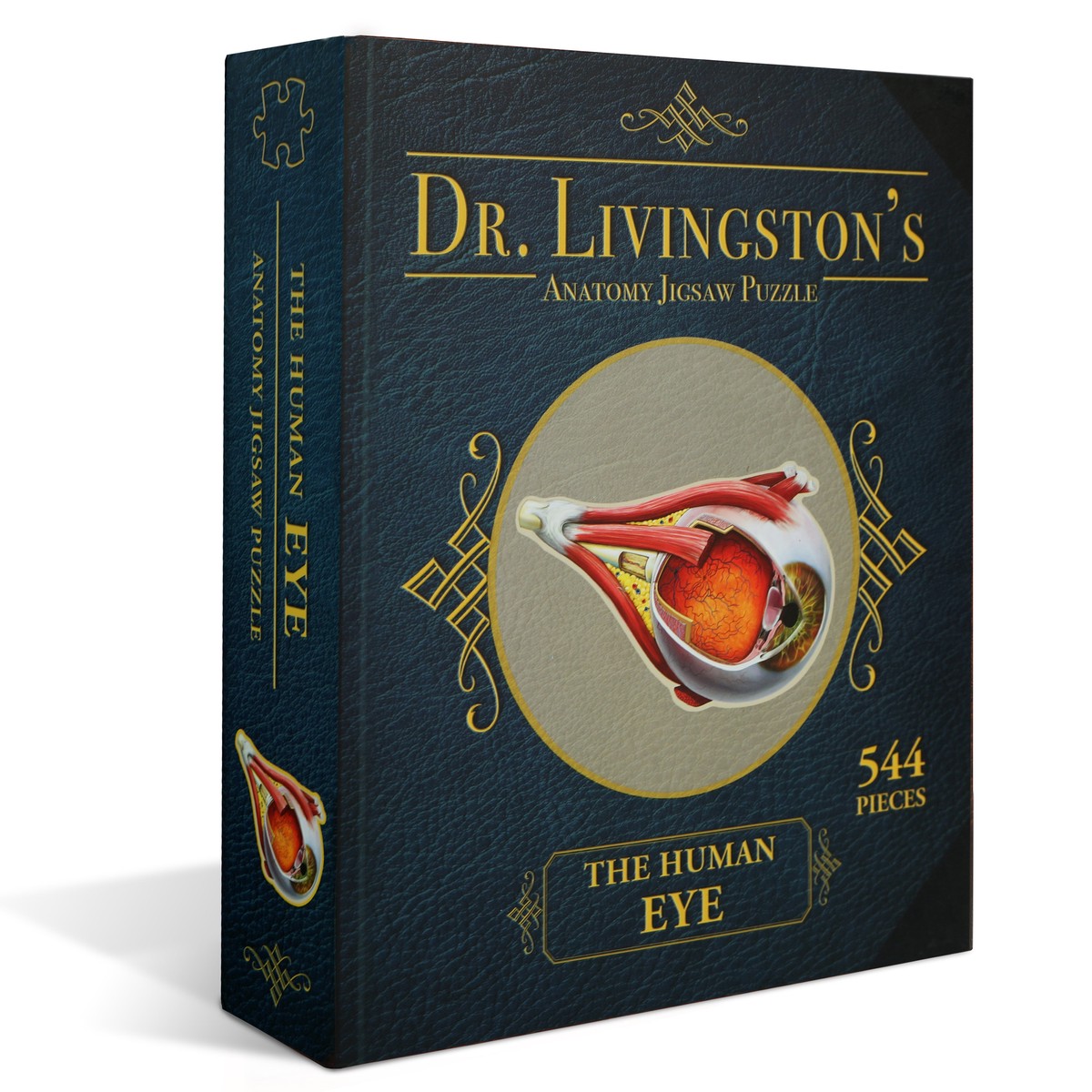 Genius Games Dr. Livingston's The Human Eye Anatomy Puzzle - 544 Piece Jigsaw