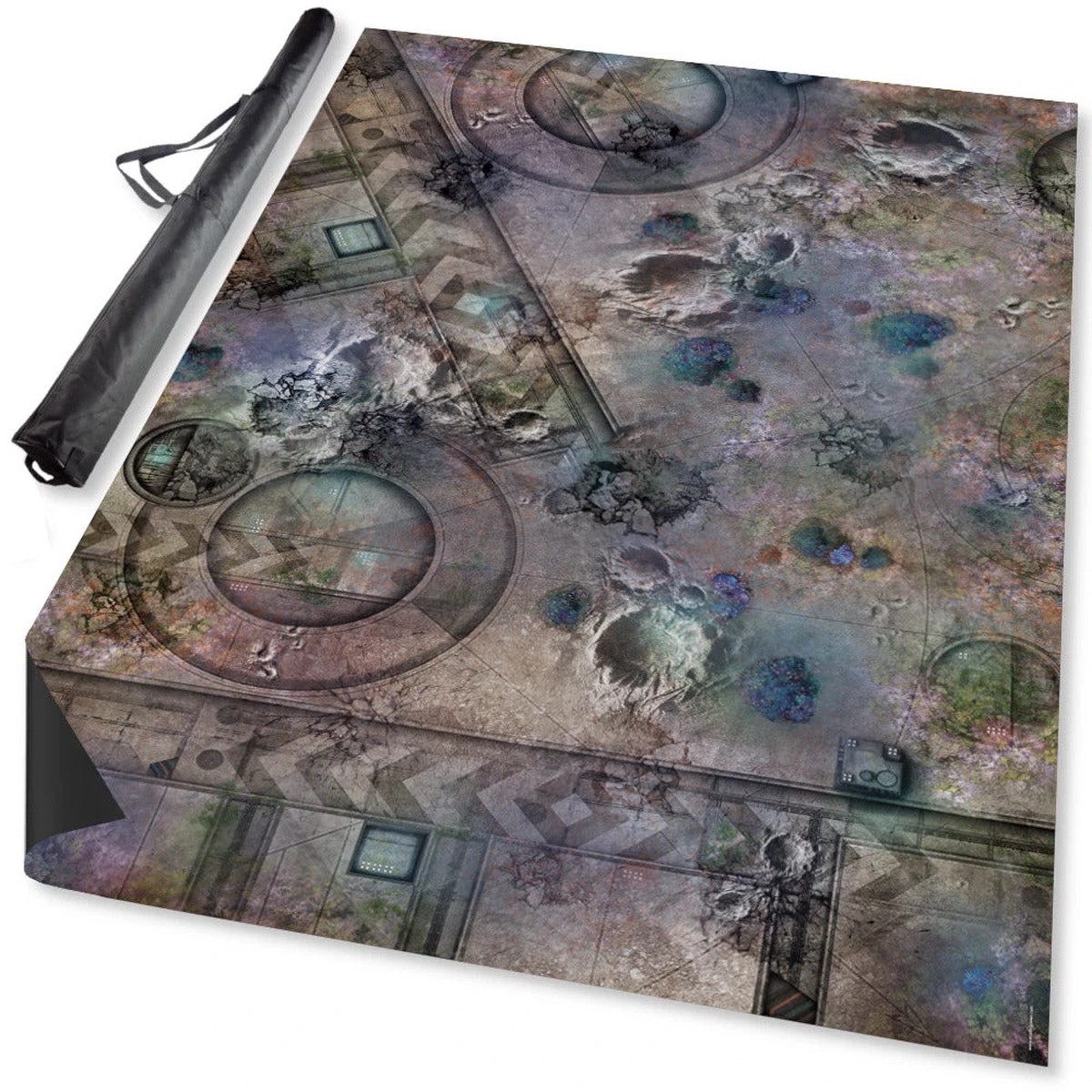 Mantic - TerrainCrate: Grim Battlefield Battle Mat - 6-Inch x 4-Inch
