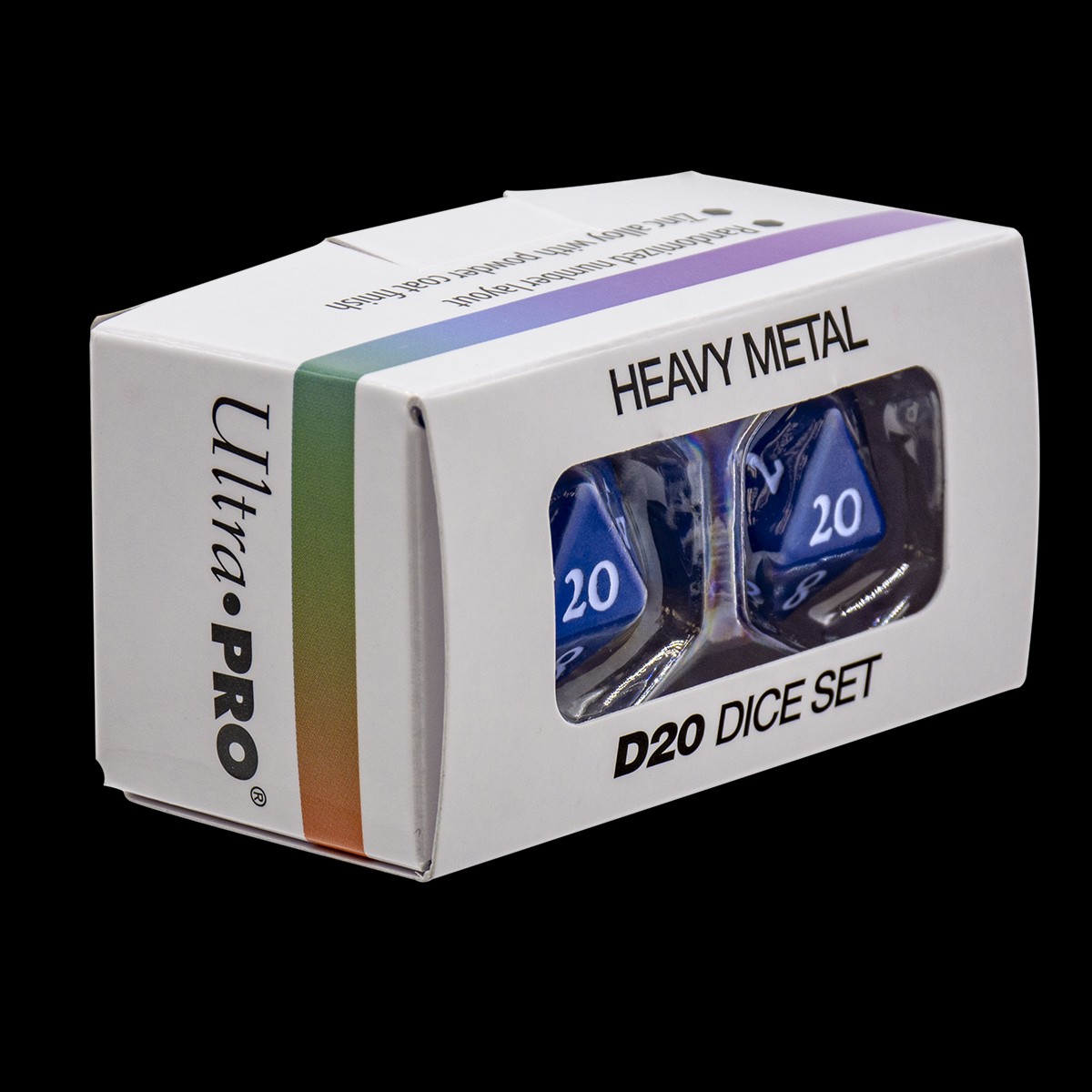 Ultra Pro - Vivid Heavy Metal D20 Dice 2-Piece Set - Blue